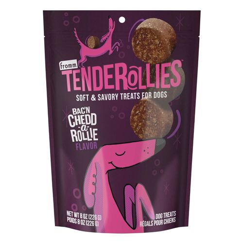 Fromm Tenderollies Bac'N Chedd A Rollie Flavor Treats For Dogs 8 Oz