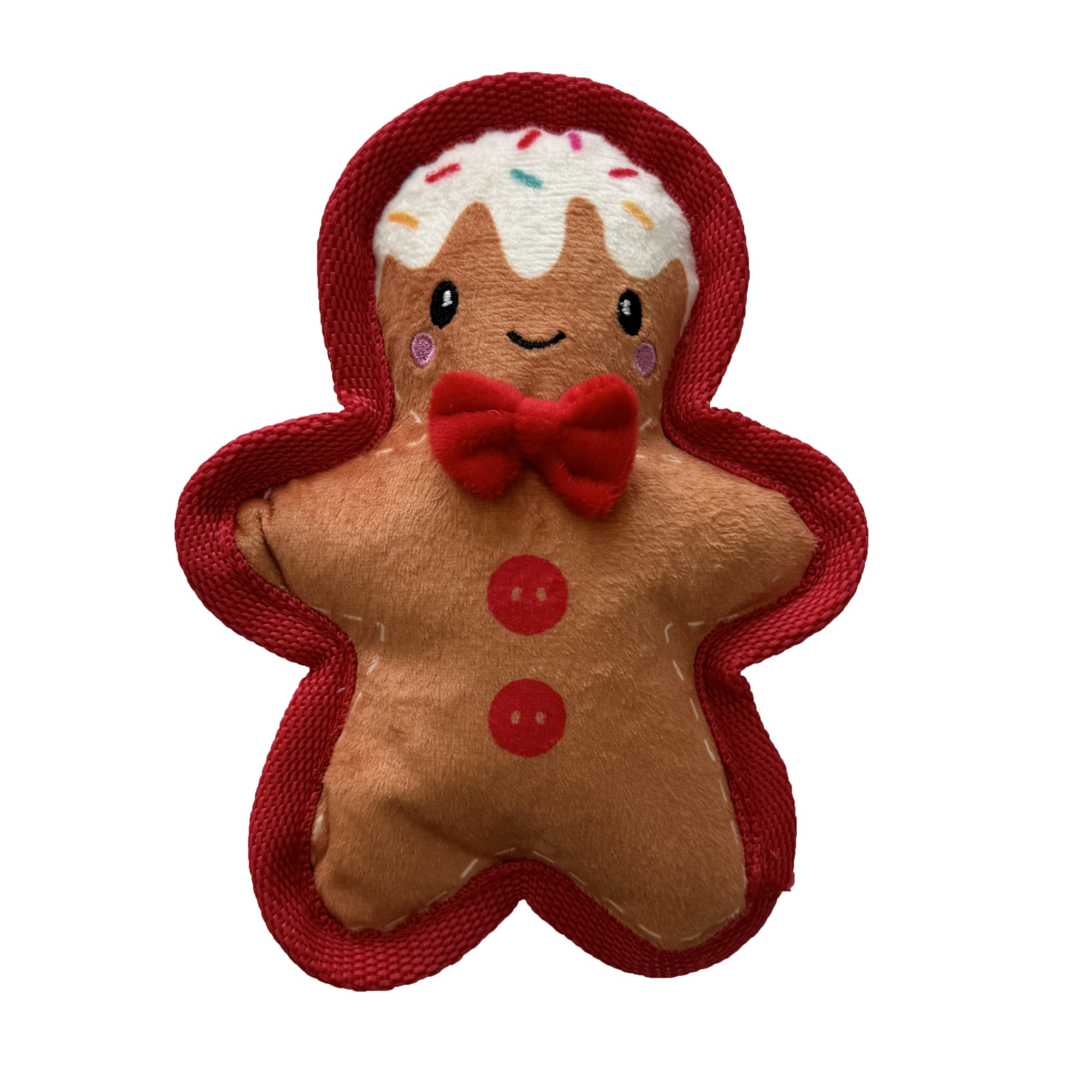 Aristopet Holiday Tough Gingerbread Crinkle Plush Dog Toy, Small