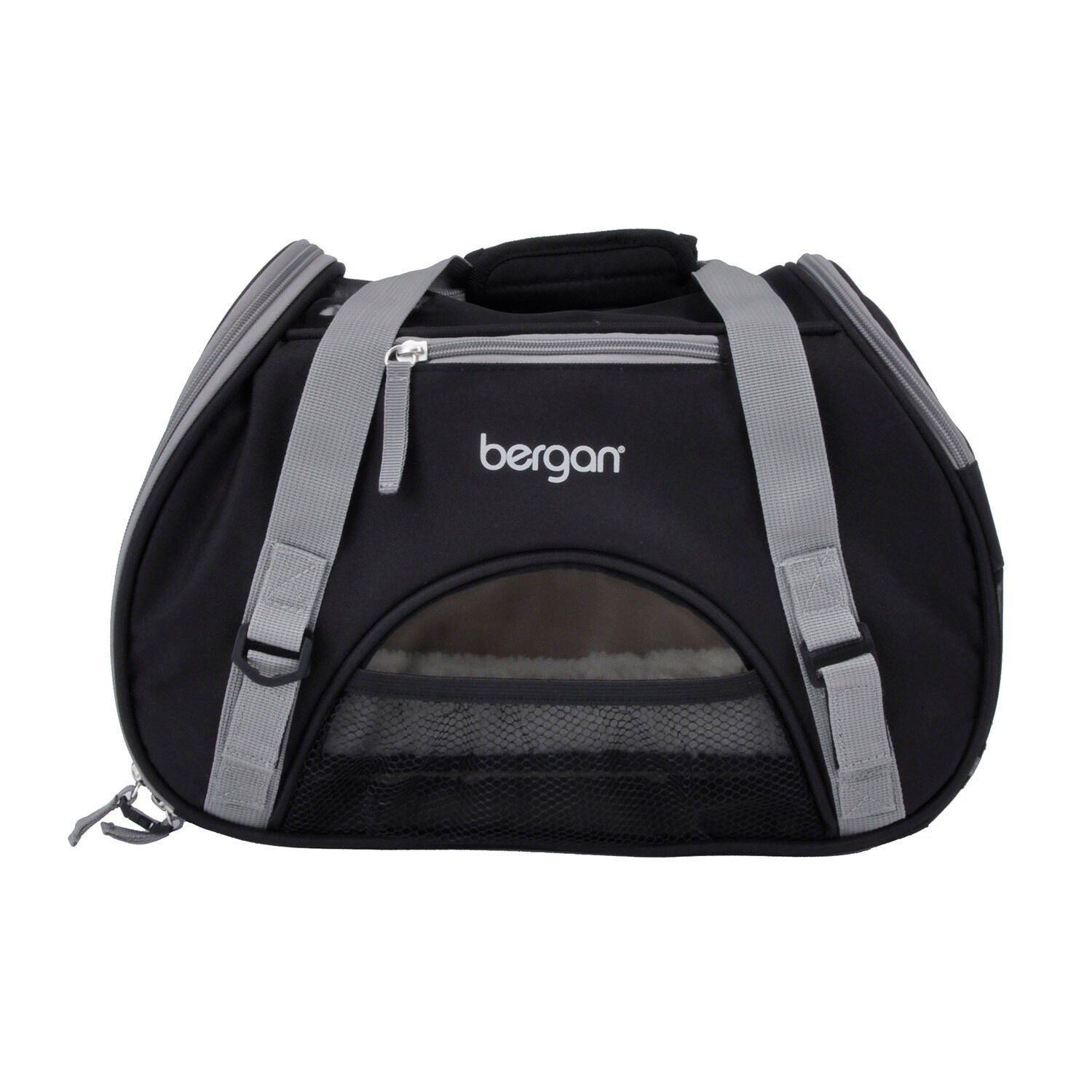 Bergan Comfort Airline Approved Cat & Dog Carrier Black/Brown, Large
