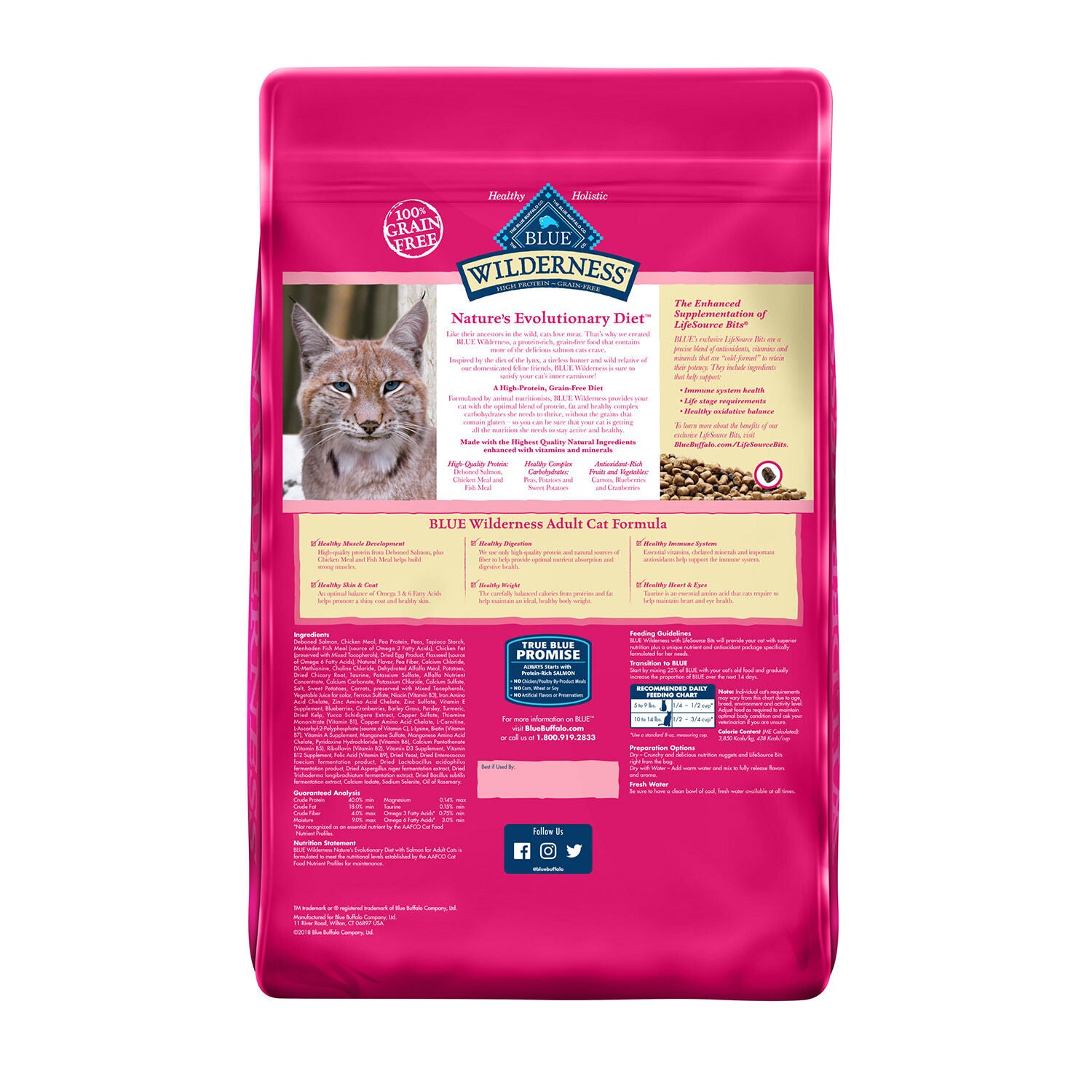 Wilderness Salmon Recipe Adult Cat Food 11lb Pet Supermarket