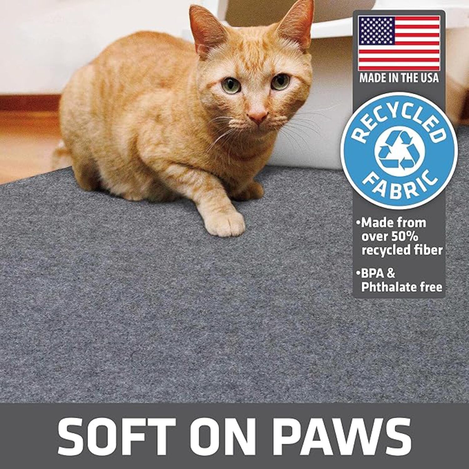 Drymate Original Xl Cat Litter Mat, Savannah Grey, 29" X 36"
