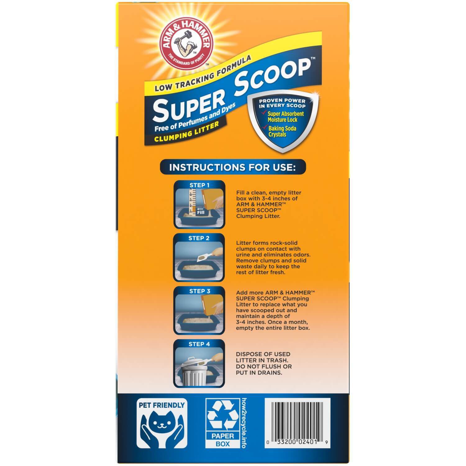 Arm & Hammer Super Scoop Fragrance Free Clumping Cat Litter