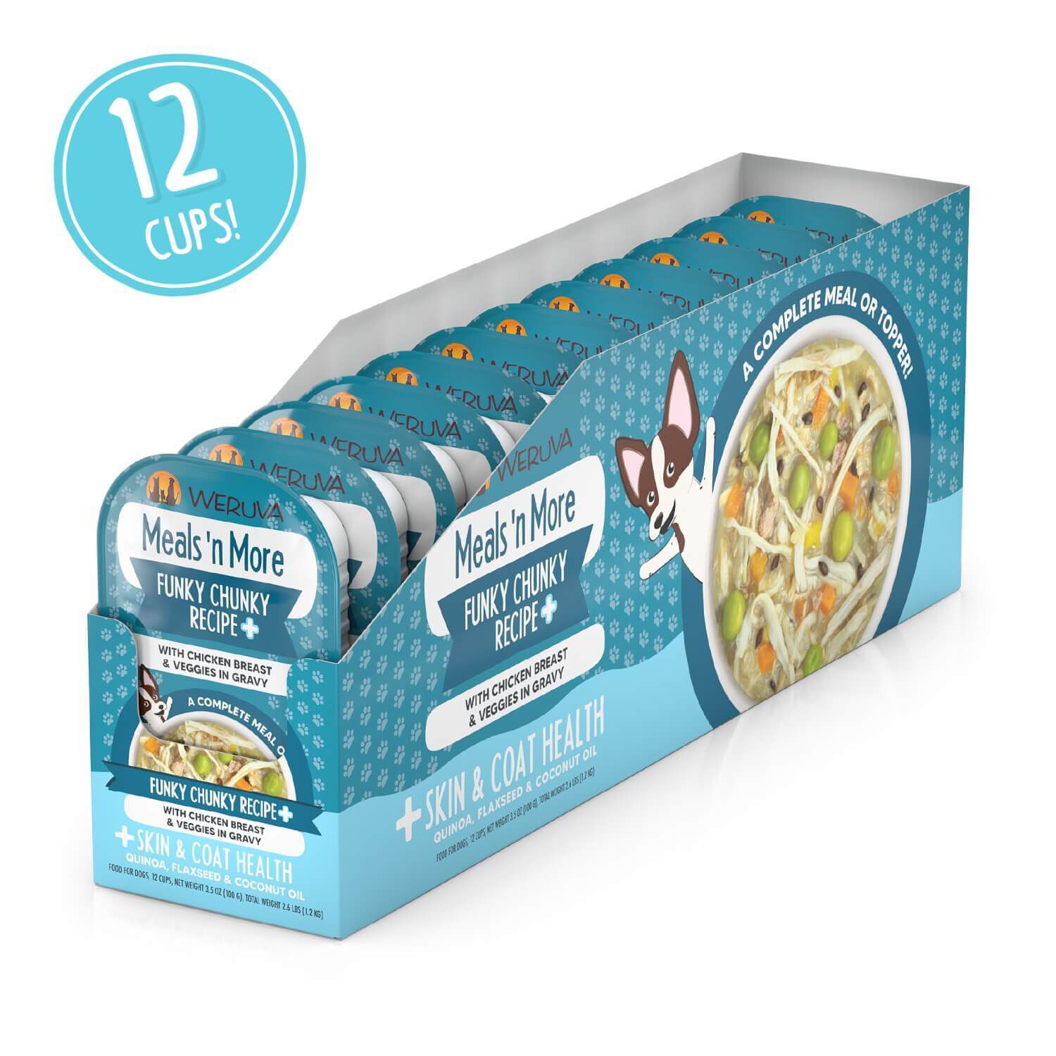 Weruva Dog Meals 'N More Natural Funky Chunky Recipe Plus Skin & Coat Health Wet Dog Food