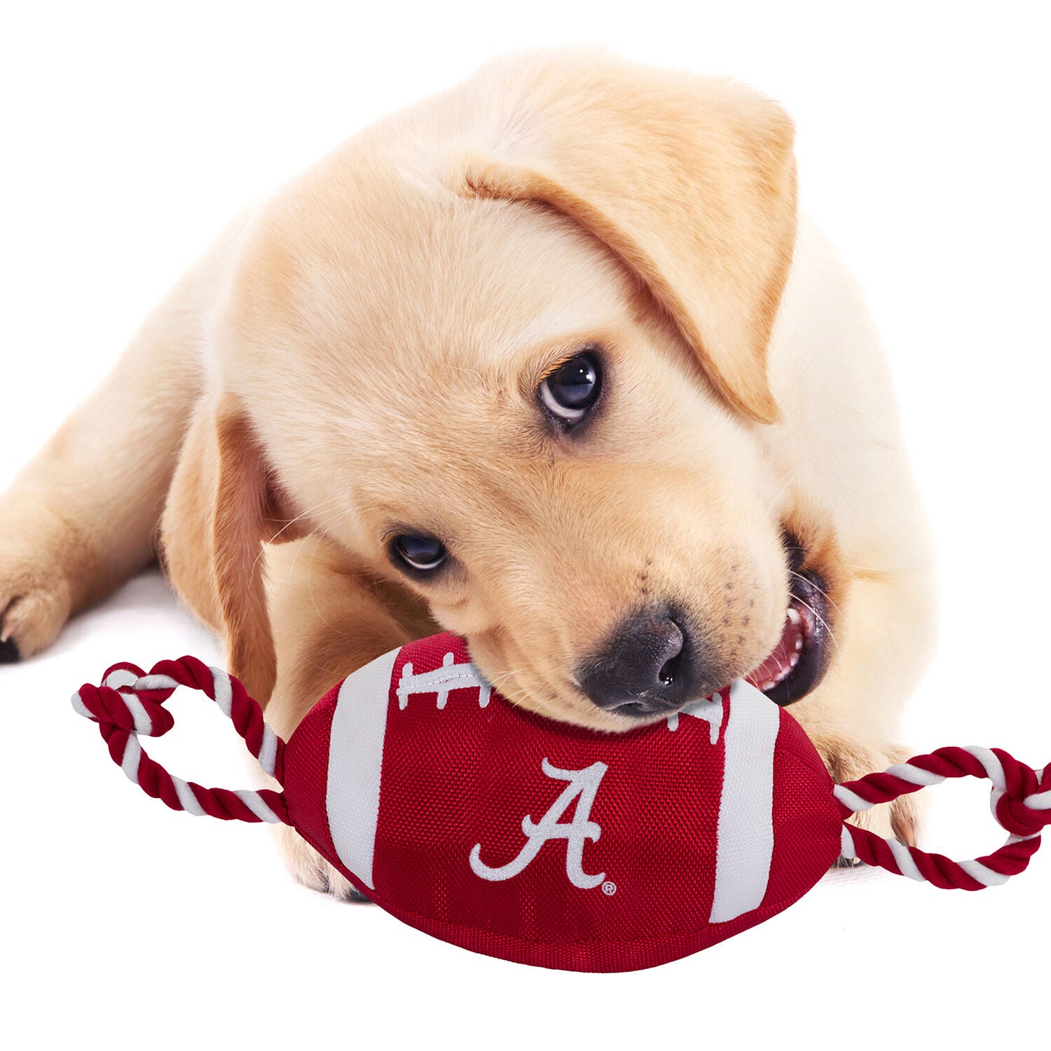 Pets First Ncaa Alabama Crimson Tide Football Plush Tug Dog Toy, 17"