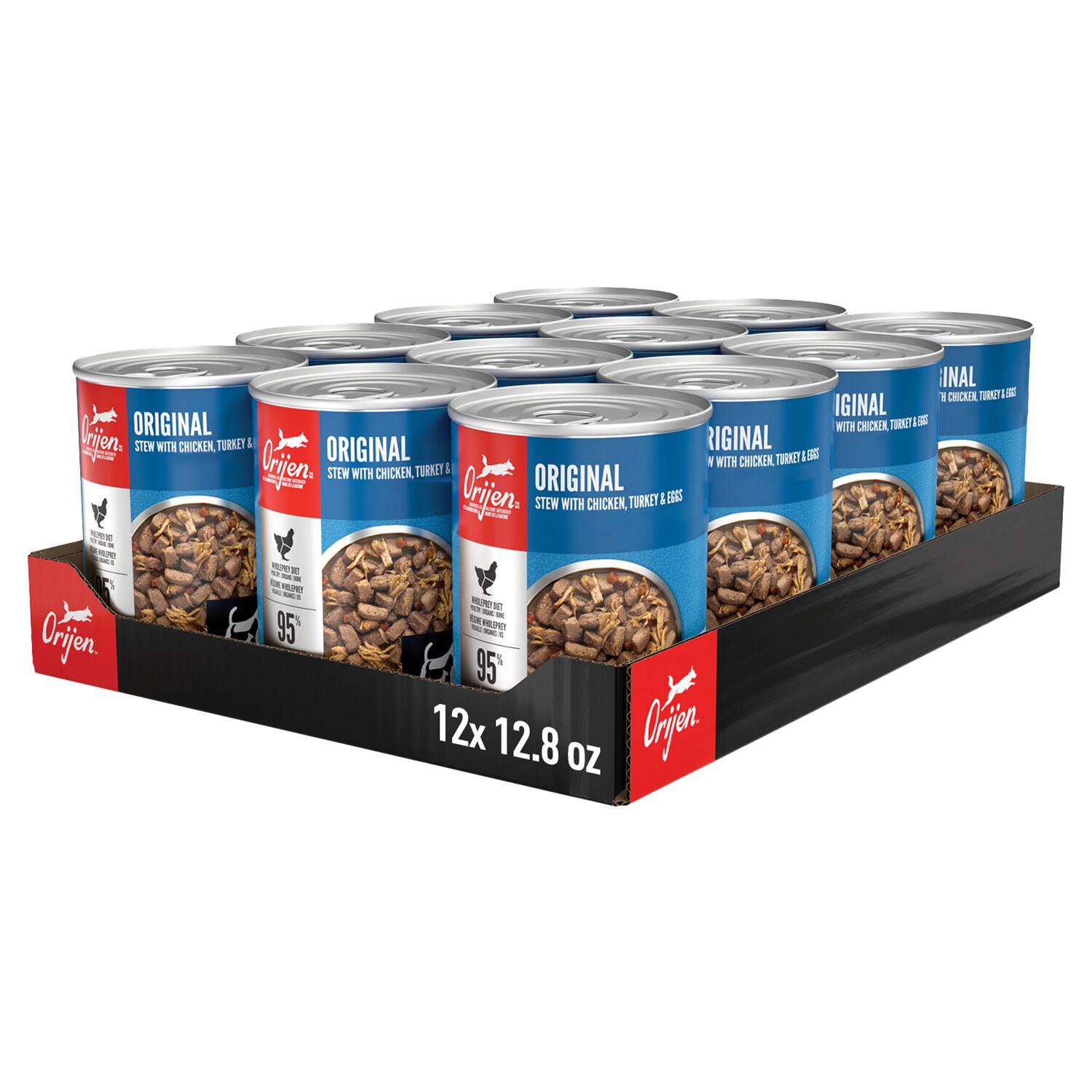 Orijen Original Stew With Shredded Chicken, Turkey & Eggs Wet Dog Food, 12.8-Oz