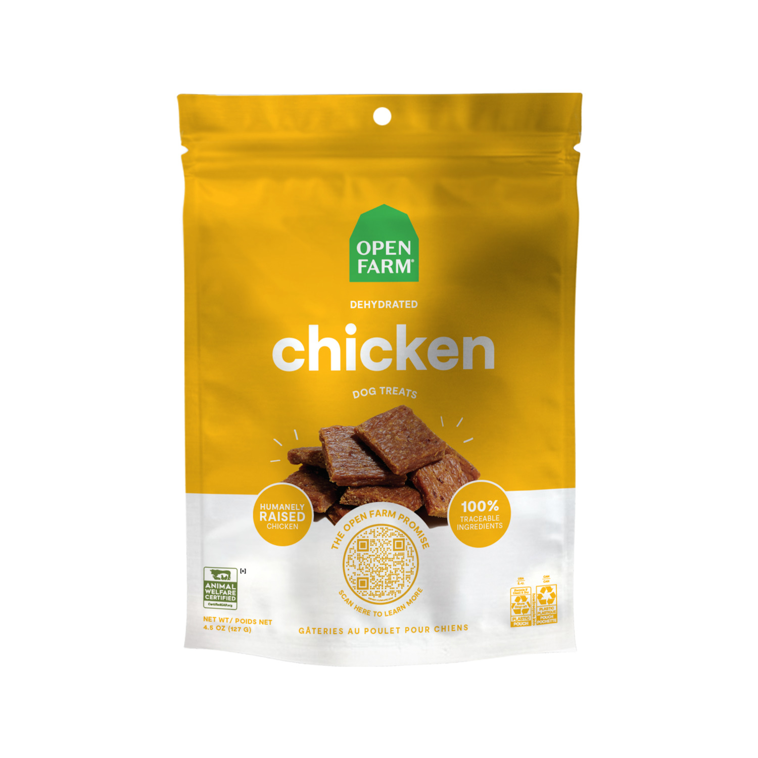 Open Farm Dehydrated Soft Chewy Dog Treats, Chicken Recipe,