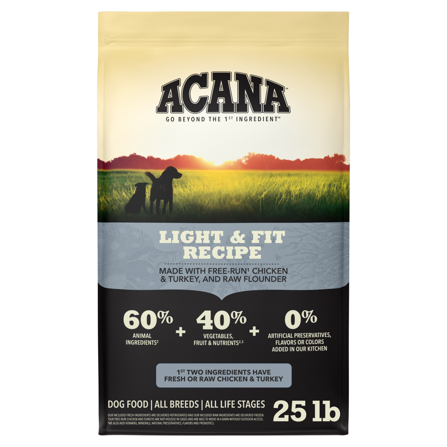Acana Light & Fit Recipe Dry Dog Food, 25-Lb