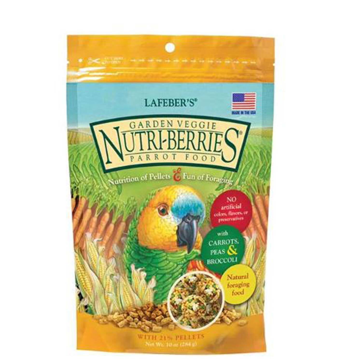 Lafeber Garden Veggie Nutri-Berries 10Oz For Parrots Bird Food