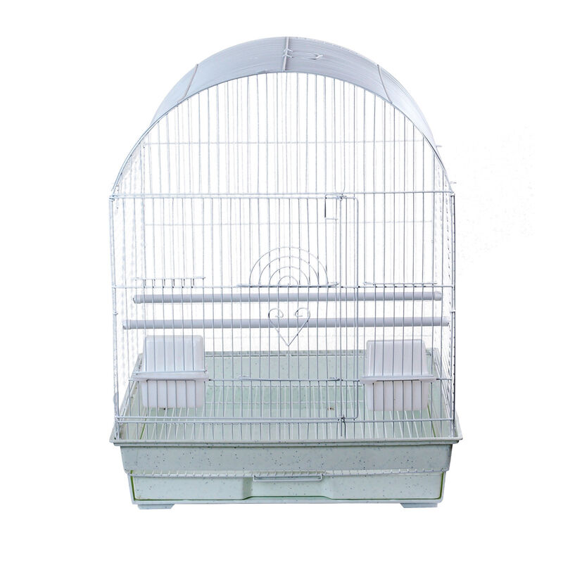 Dome Top Cage White For Birds image number 1