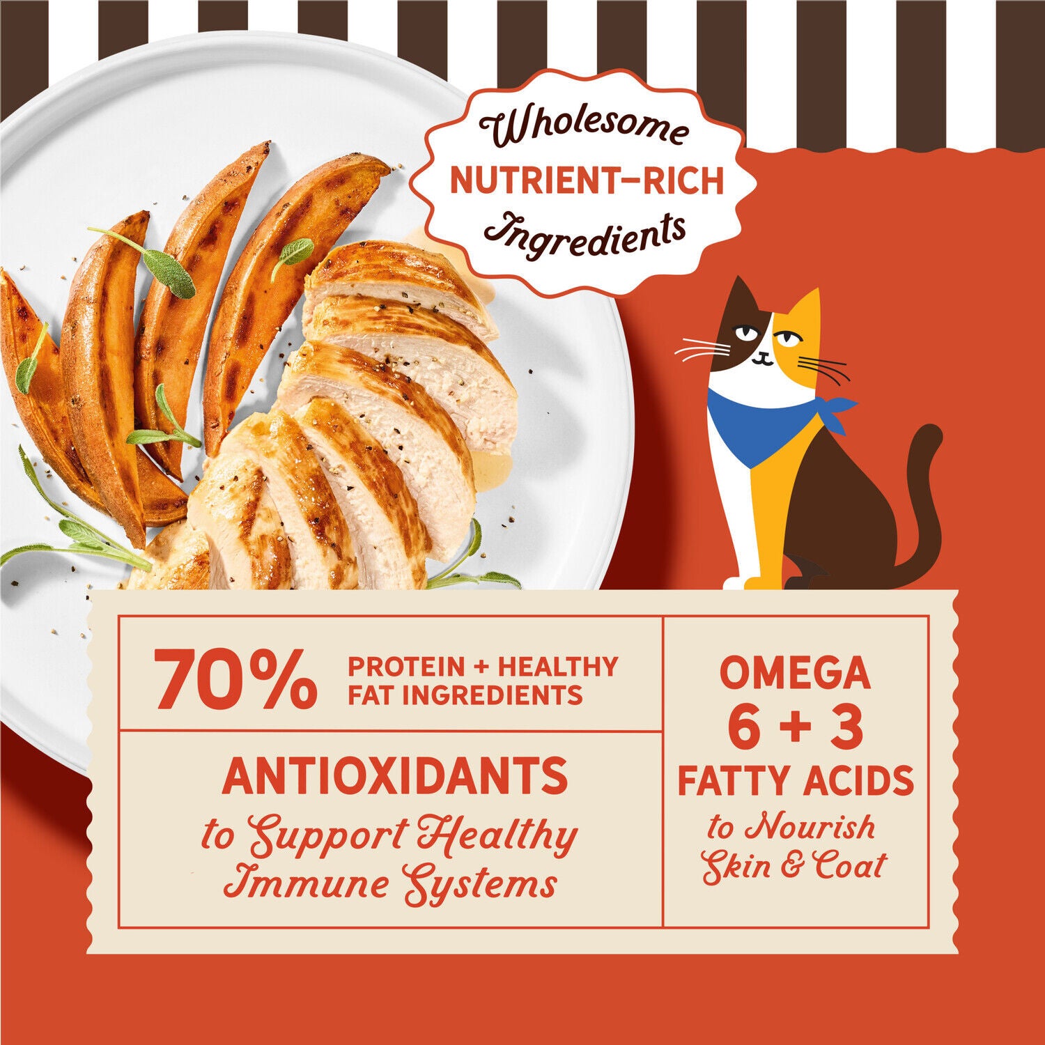 Merrick Purrfect Bistro Grain Free Chicken And Sweet Potato Recipe Dry Adult Cat Food, 4-Lb.