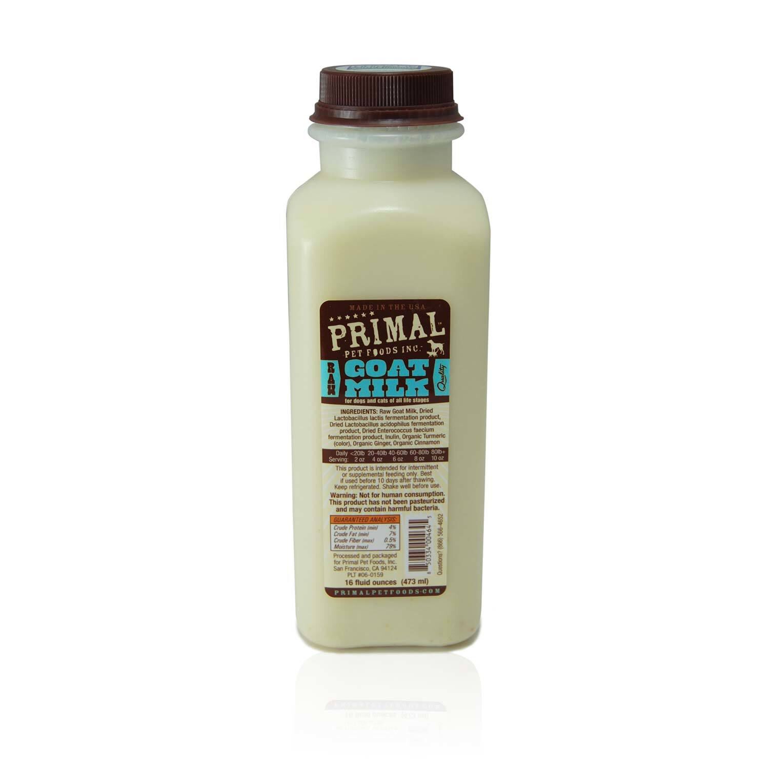 Primal Frozen Raw Goat Milk Dog & Cat Food