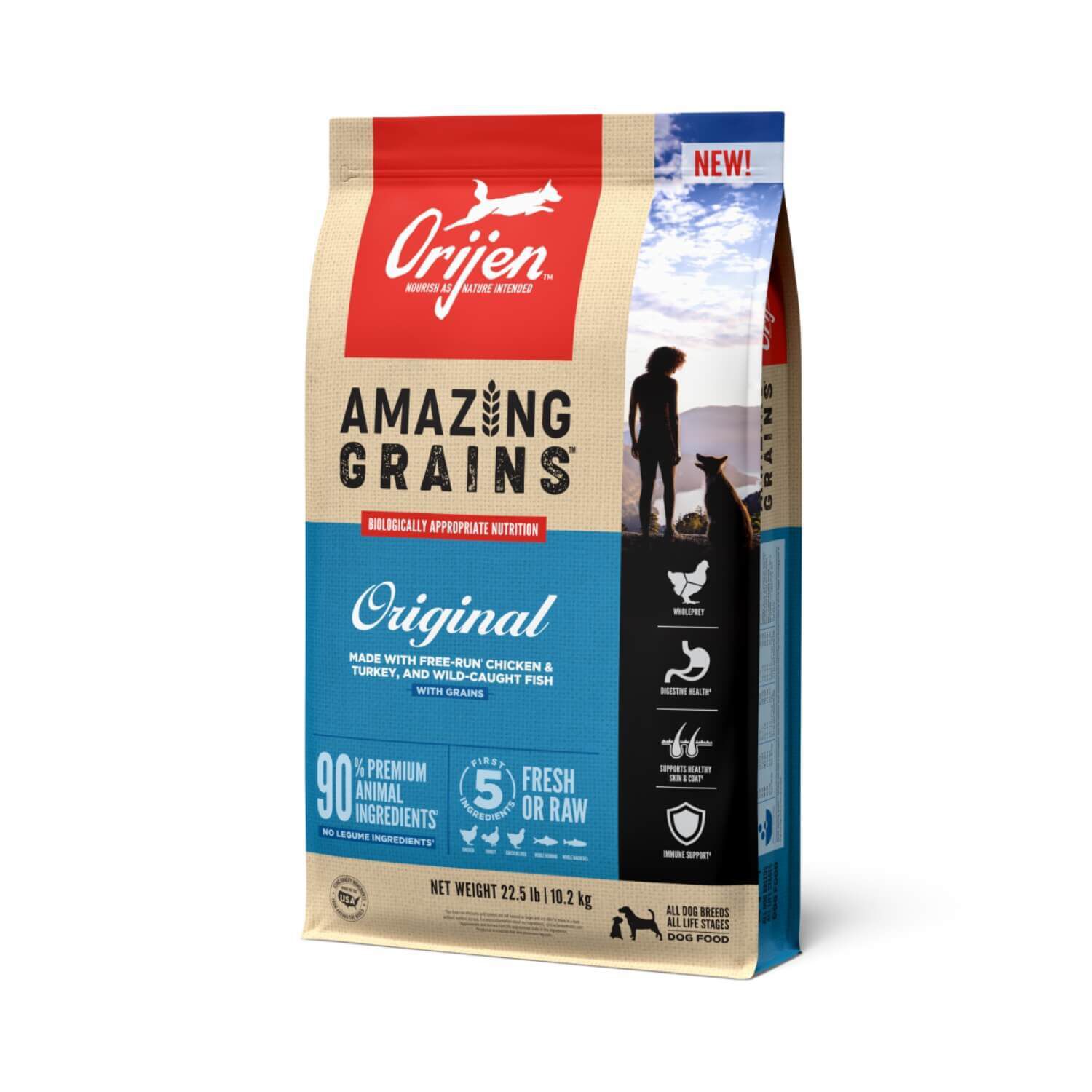 Orijen Amazing Grains High Protein Original Dry Dog Food