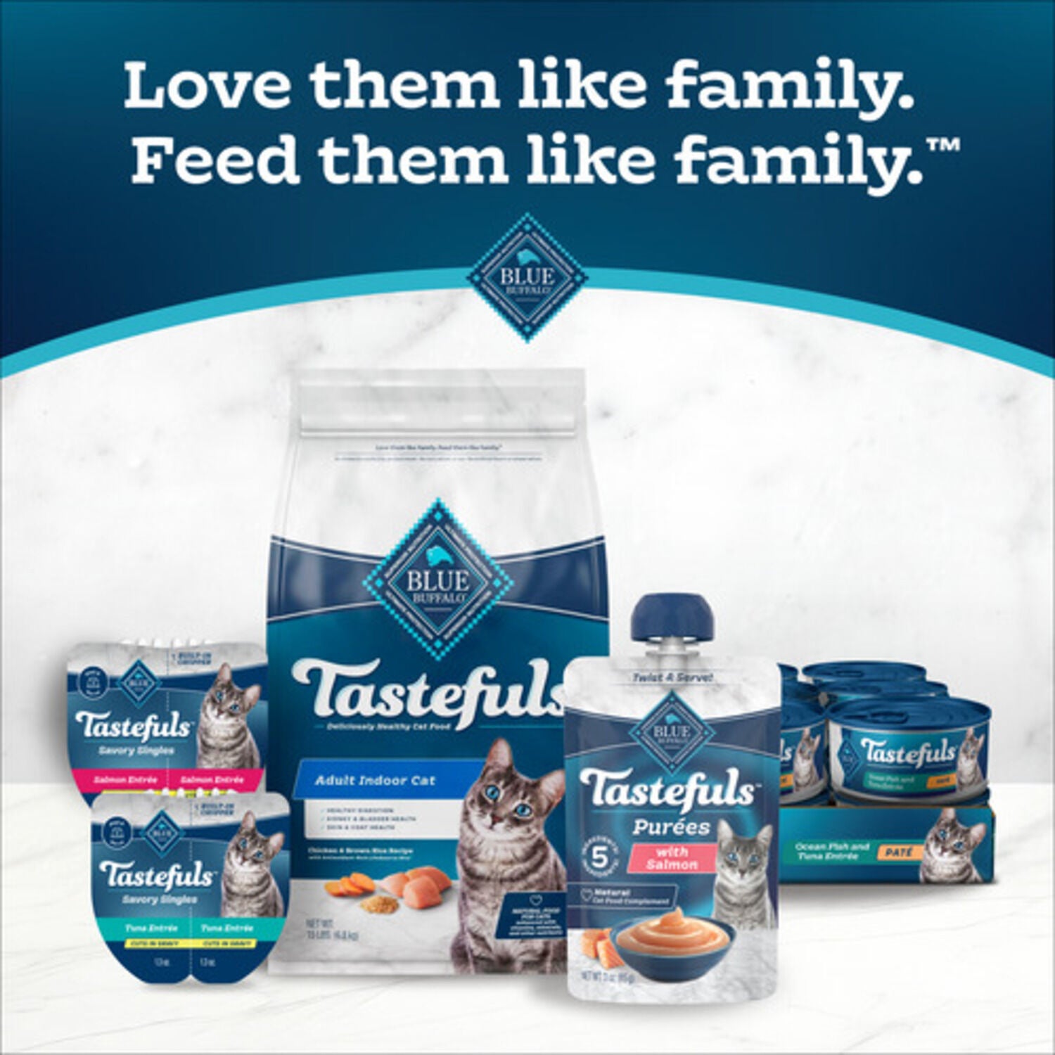 Blue Buffalo Tastefuls Adult Wet Cat Food Topper, Chicken, 3-Oz