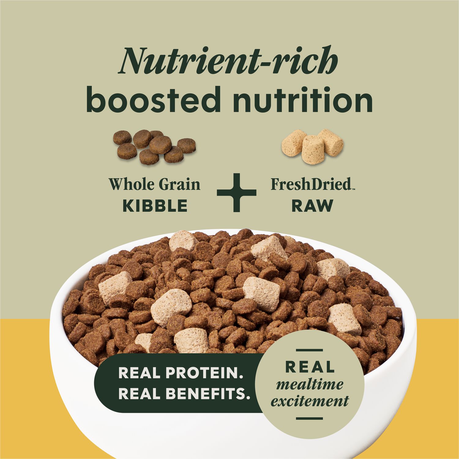 Instinct Raw Boost Whole Grain Real Chicken & Brown Rice Recipe Dry Dog Food, 20-Lb
