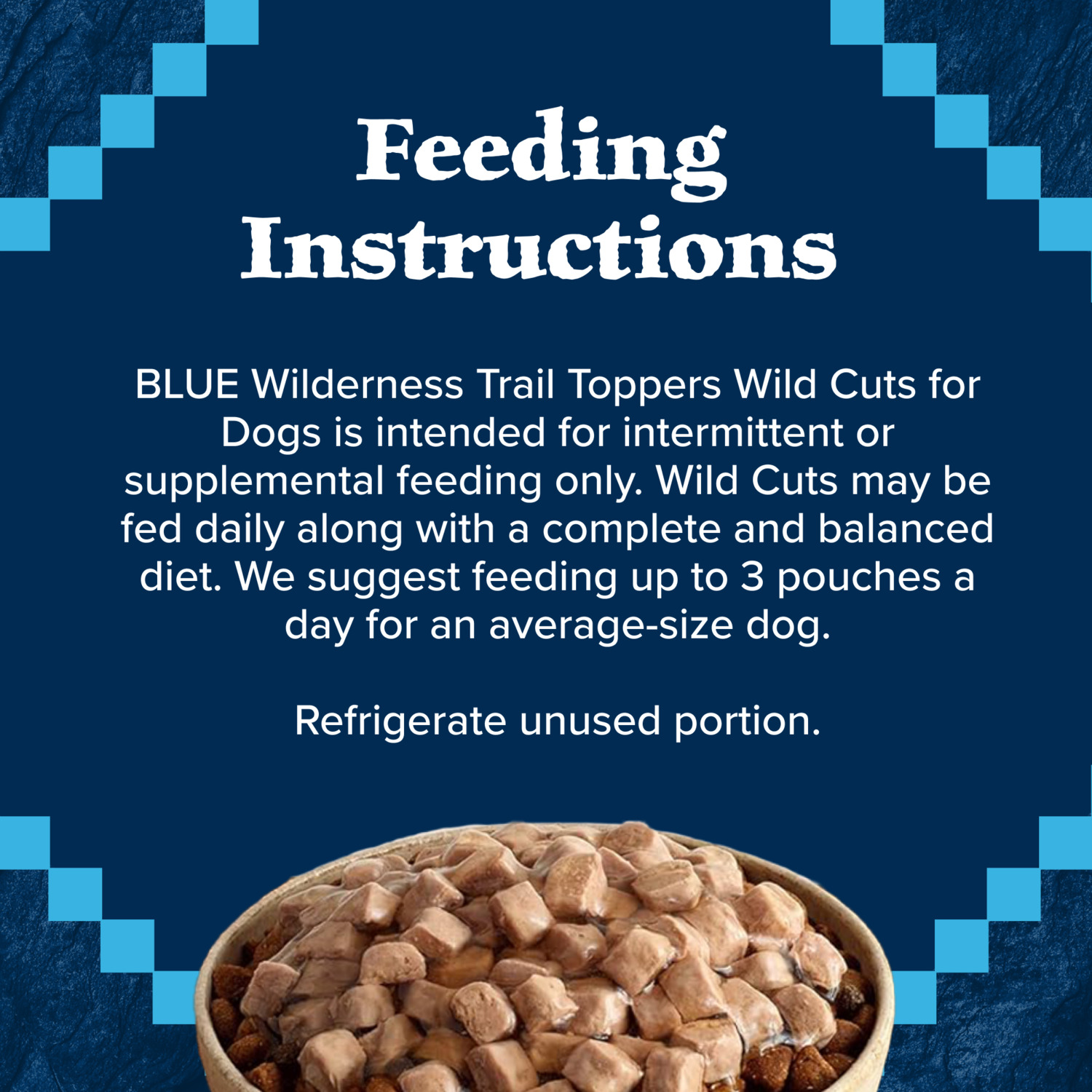 Blue Buffalo Wilderness Trail Toppers Wild Cuts Wet Dog Food, Chicken & Beef Flavors Variety Pack, 3-Oz, Case Of 12