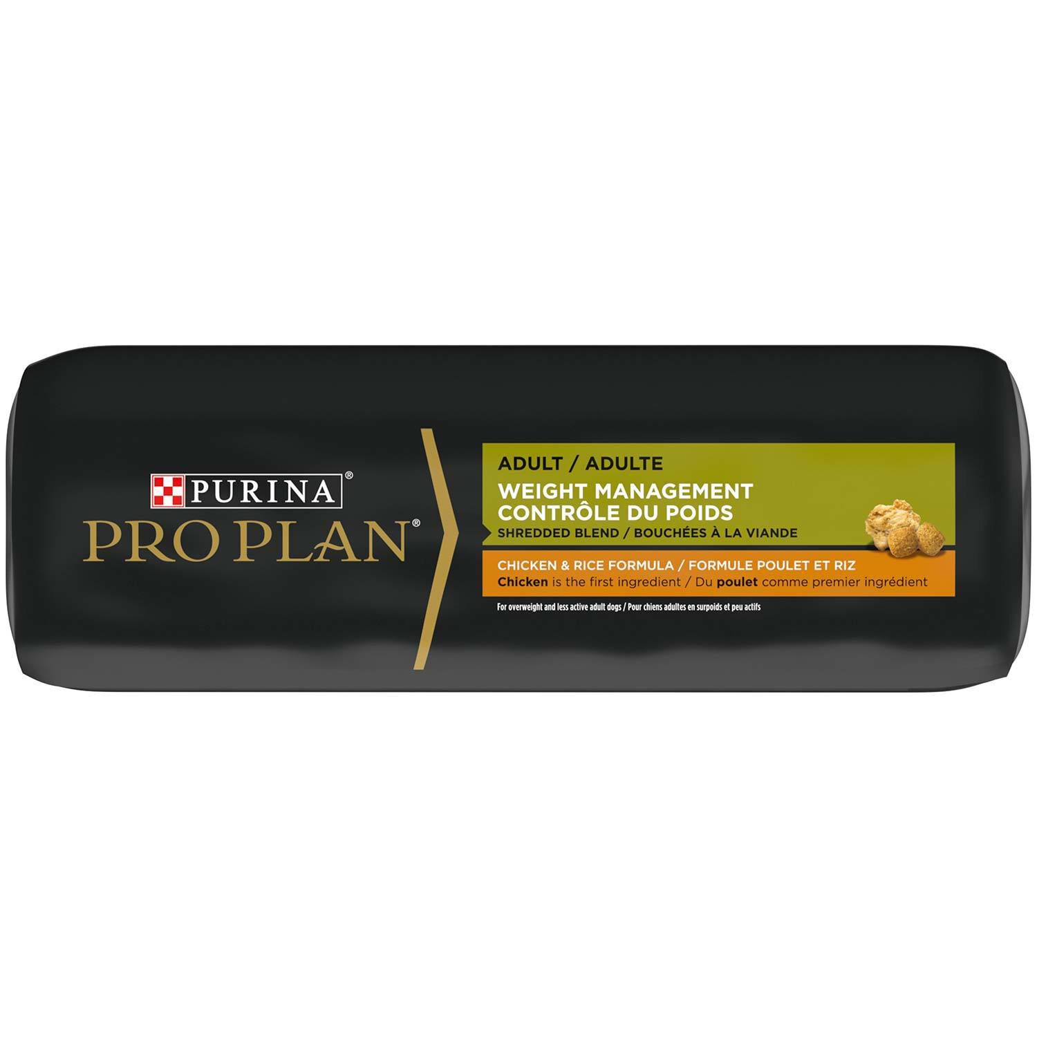 Purina Pro Plan Weight Management Shredded Blend Chicken & Rice Formula Dry Dog Food
