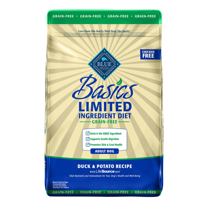 Basics Limited Ingredient Grain Free Adult Duck & Potato Recipe Dog Food image number 1