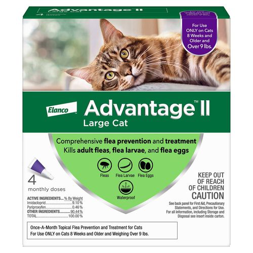 Advantage Ii Flea Treatment For Cats, Over 9 Lbs