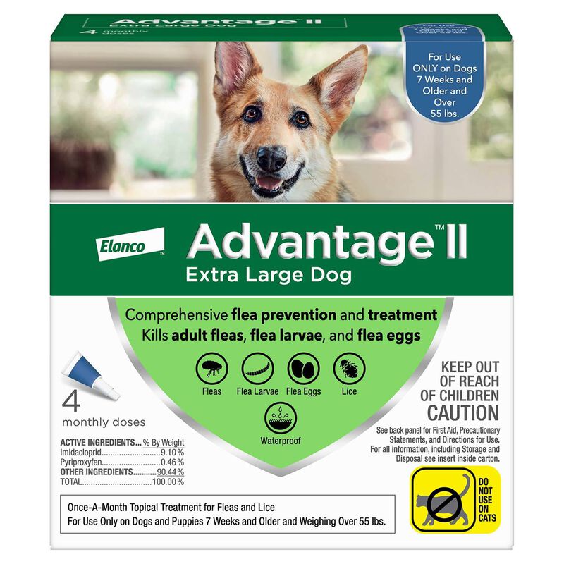 Advantage Ii Flea Treatment For Dogs, Over 55 Lbs image number 1
