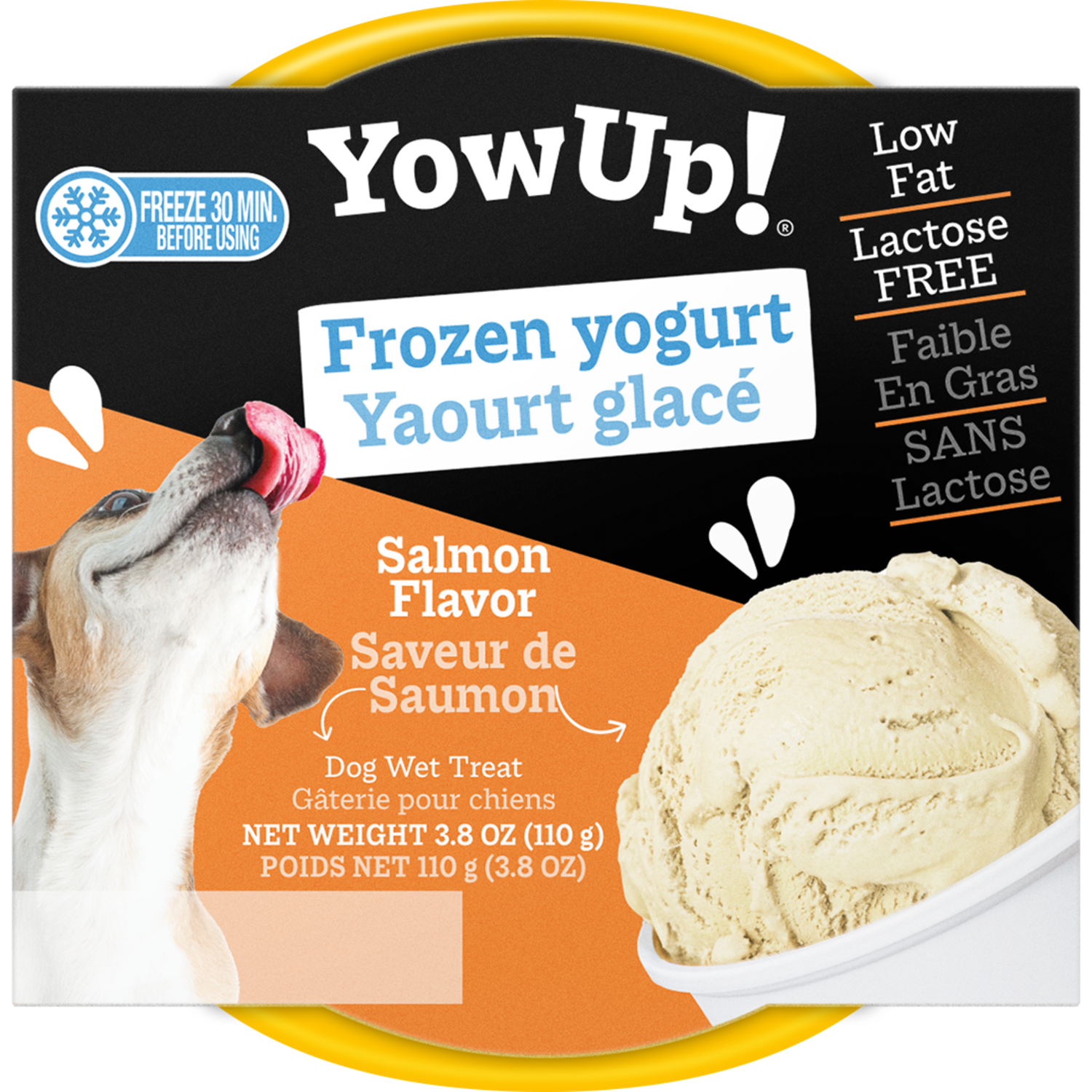 Yowup! Frozen Yogurt Lactose-Free Dog Treats, Salmon, 3.8-Oz