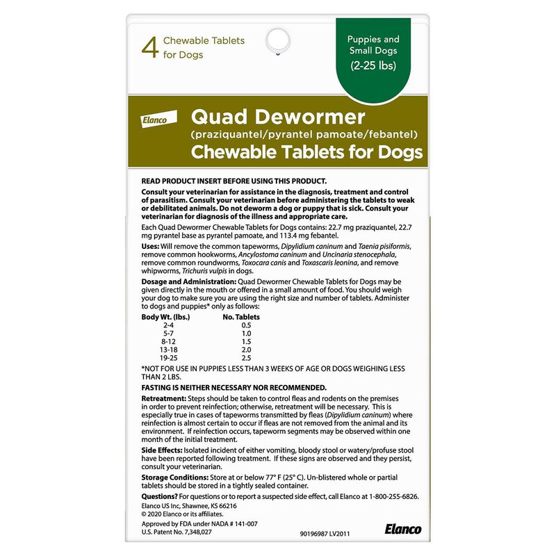 Quad Dewormer For Small Dogs image number 2