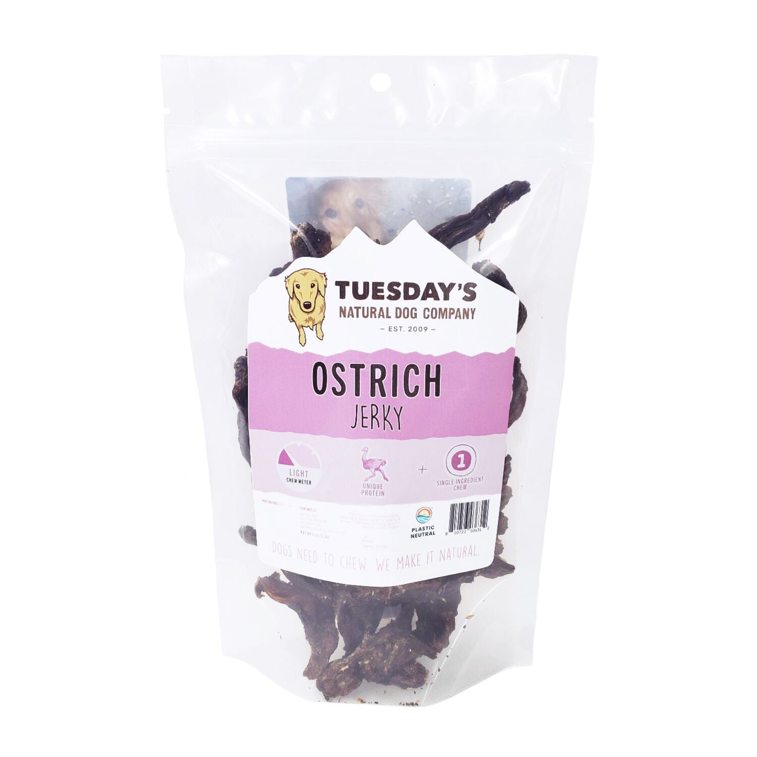 Performatrin Ultra Ostrich Jerky Natural Dog Treat, 4-Oz