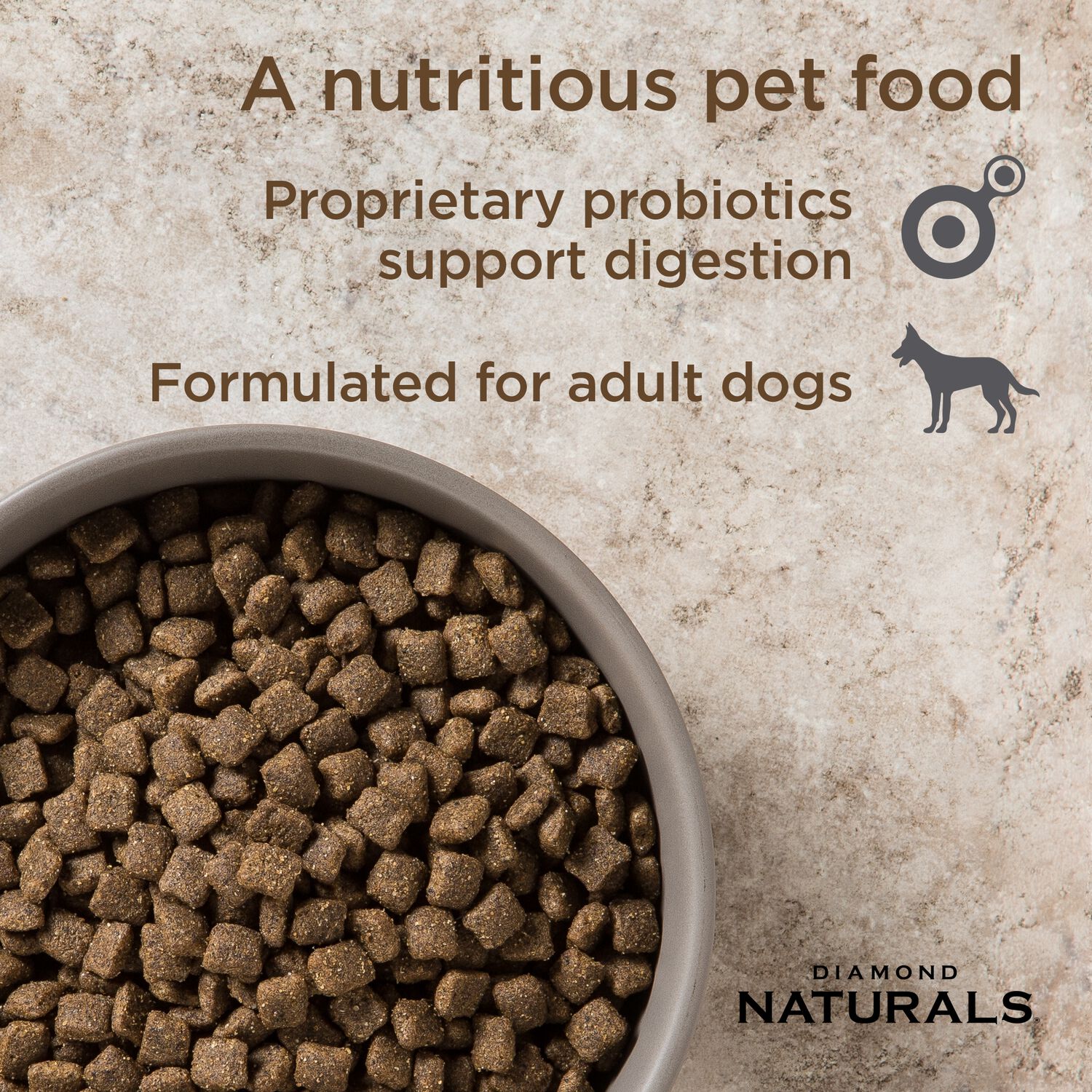 Diamond Naturals Adult Lamb Meal & Rice Formula Dry Dog Food, 20-Lb Bag