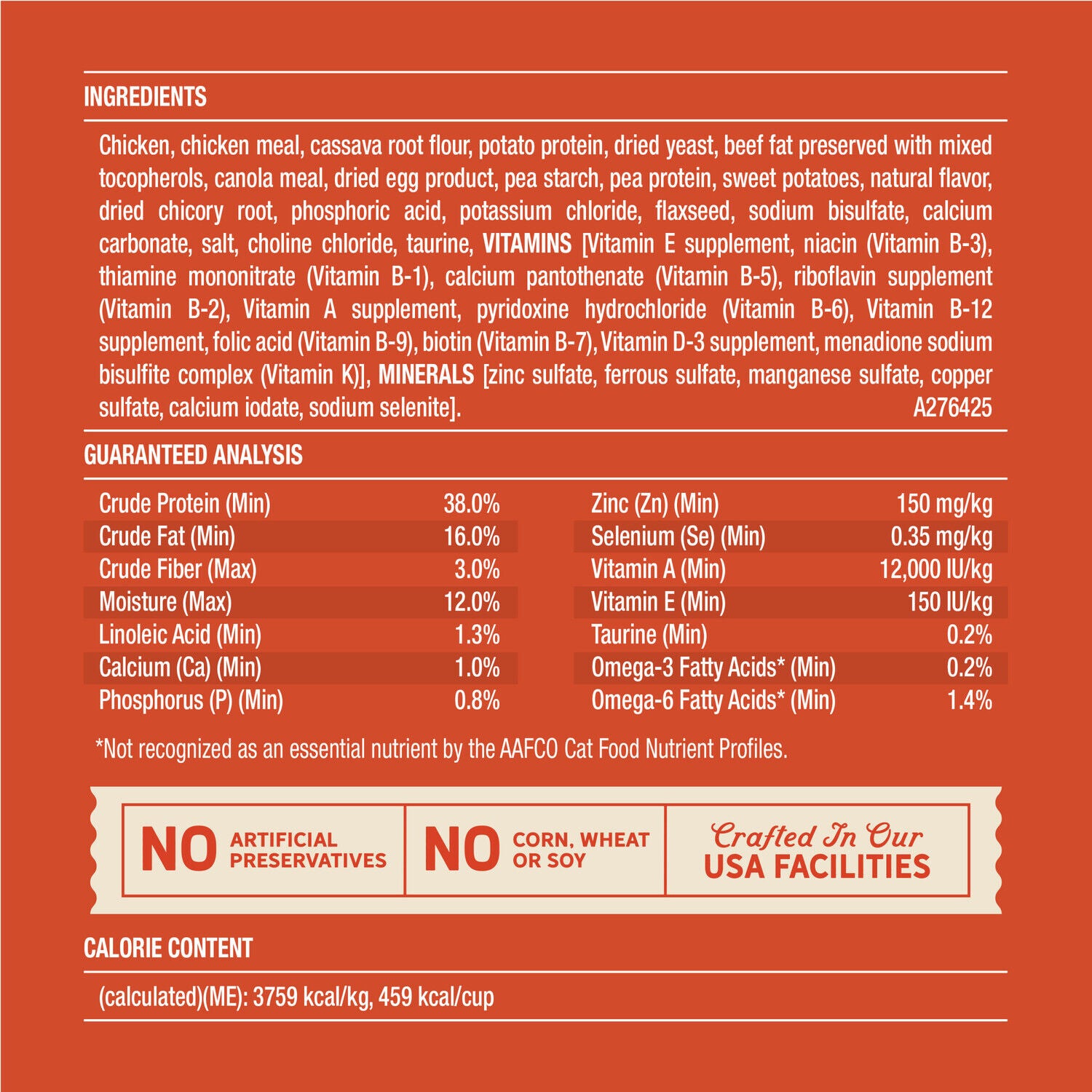 Merrick Purrfect Bistro Grain Free Chicken And Sweet Potato Recipe Dry Adult Cat Food, 4-Lb.