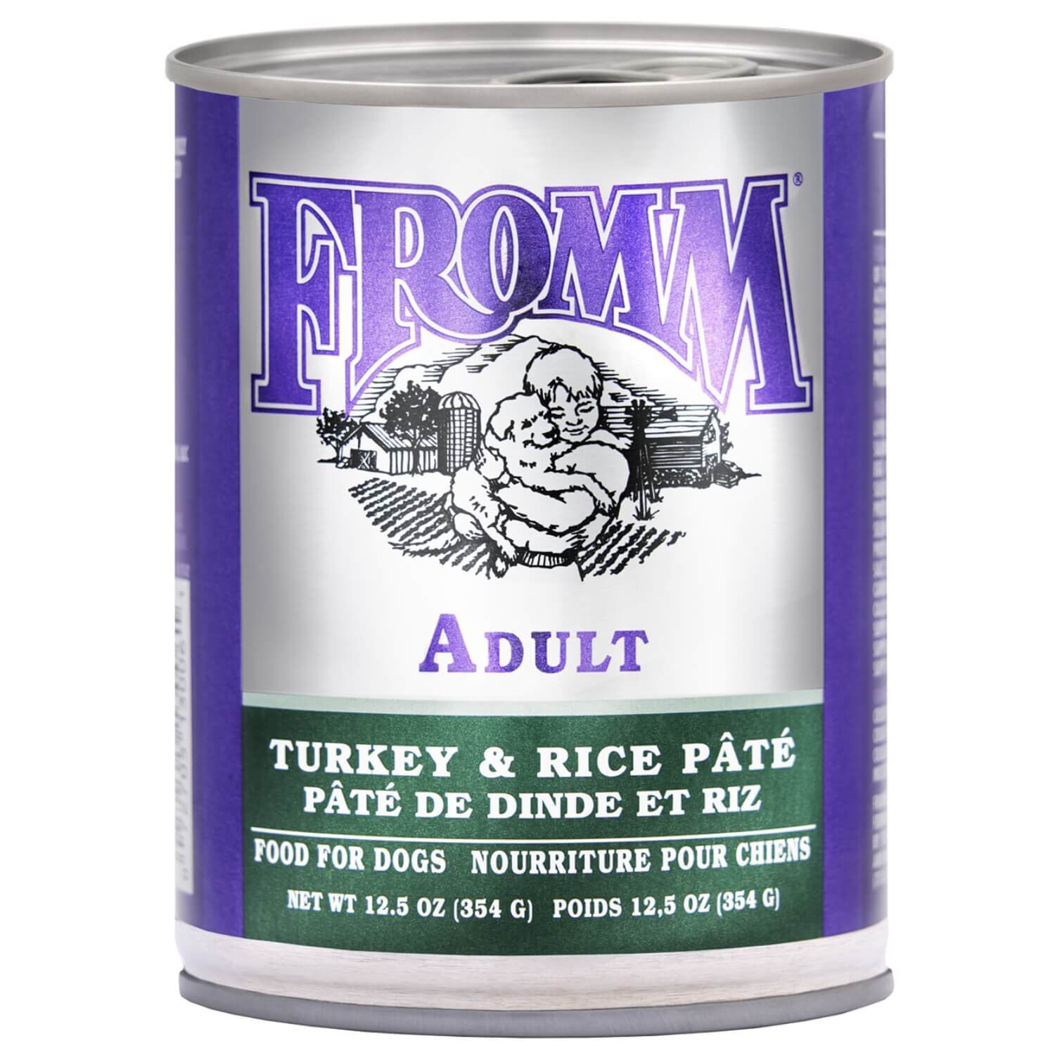 Fromm Classic Adult Turkey & Rice P&acirc;t&eacute; Food For Dogs 12.5 Oz