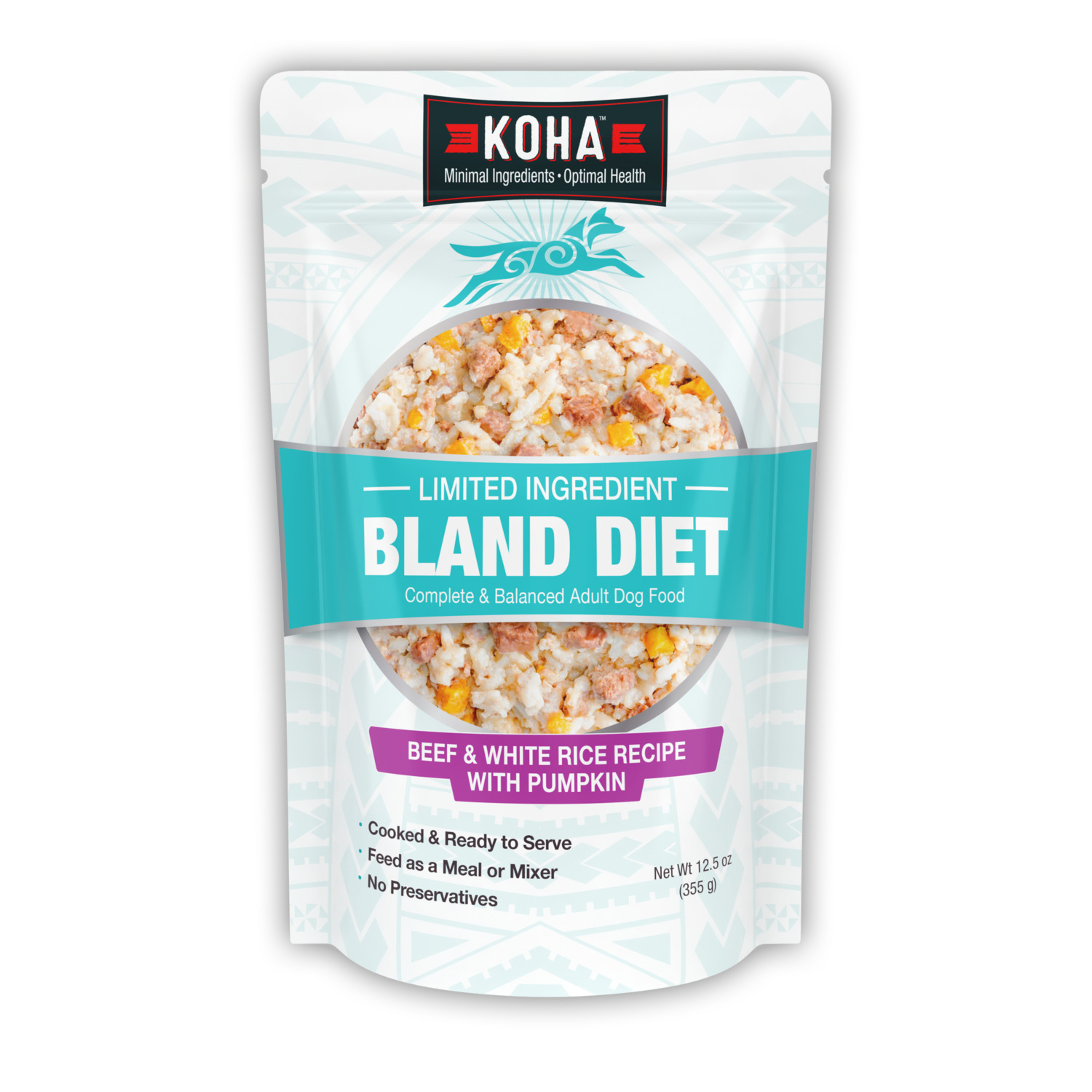 Koha Limited Ingredient Beef Bland Diet Wet Dog Food, 12.5-Oz