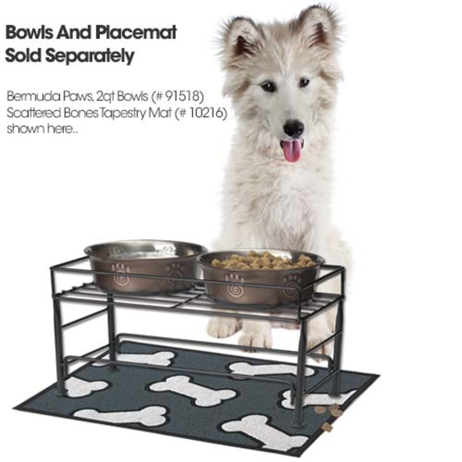 Petrageous Gizmo's Table Raised Dog Feeder, Small, 3" Hight