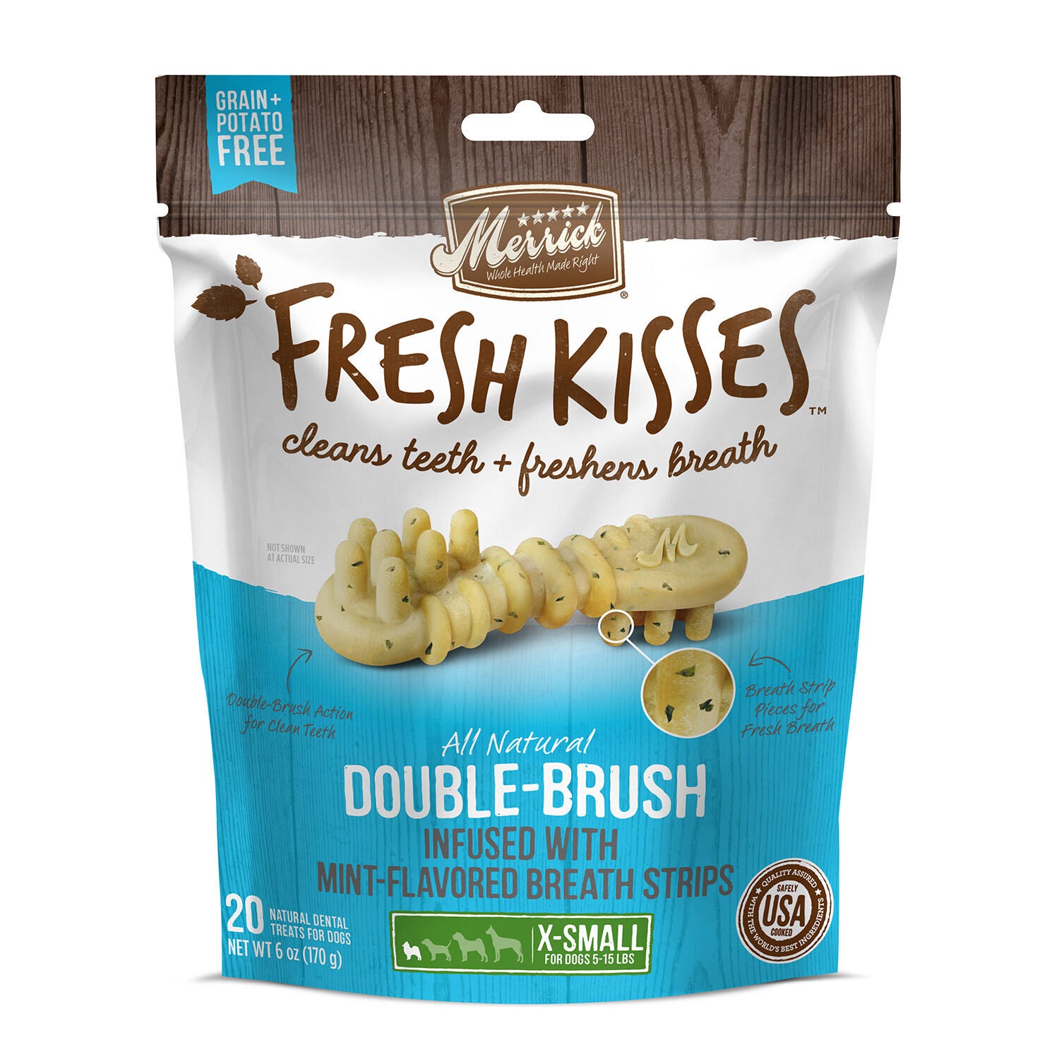 Fresh Kisses Mint Strips X-Small Dog Treats