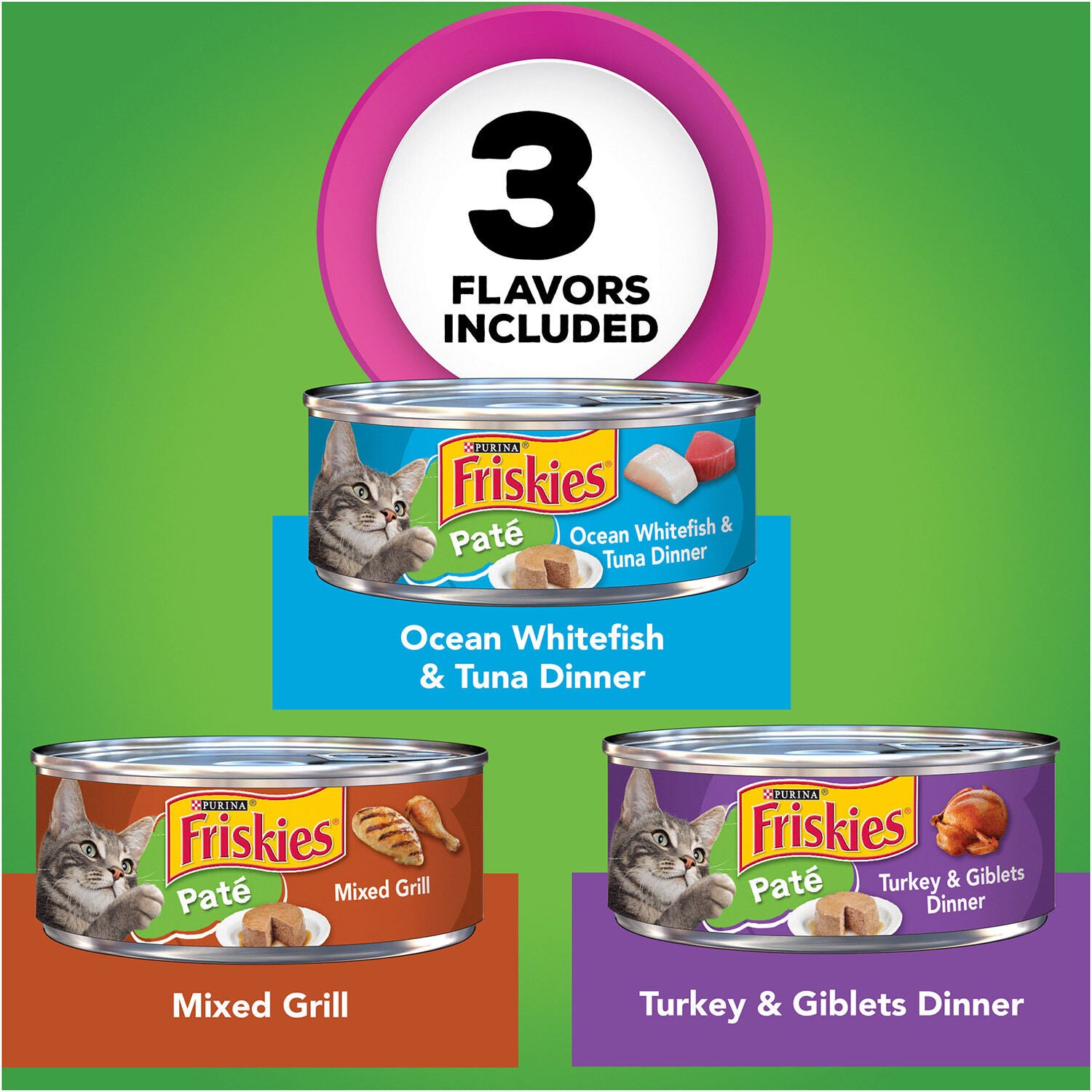 Friskies Classic Pate Recipes Wet Cat Food Variety Pack, 24 5.5 Oz Cans