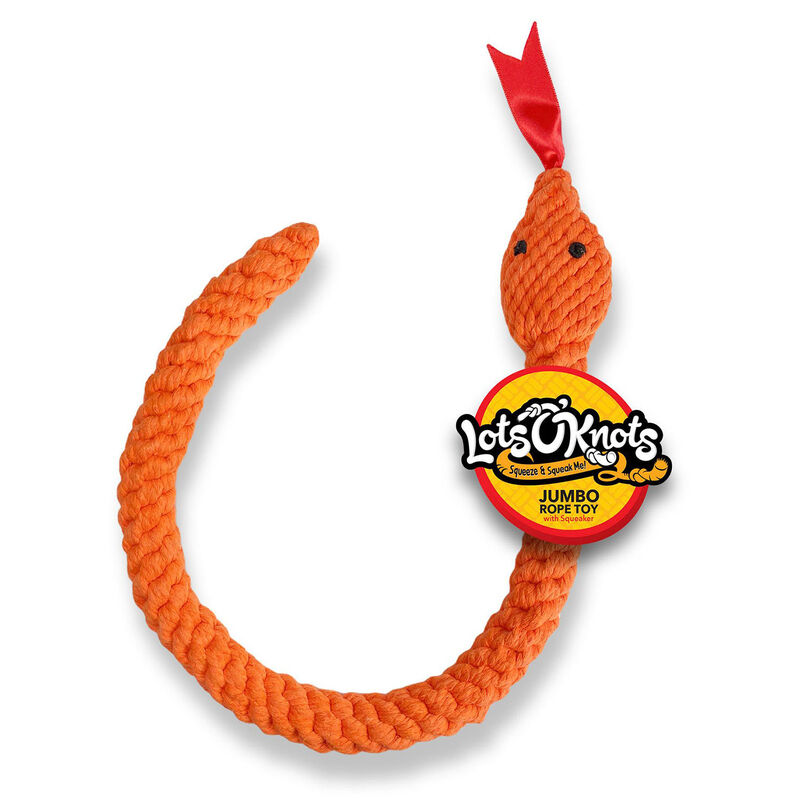 Snake Jumbo Rope Squeeker Toy image number 2