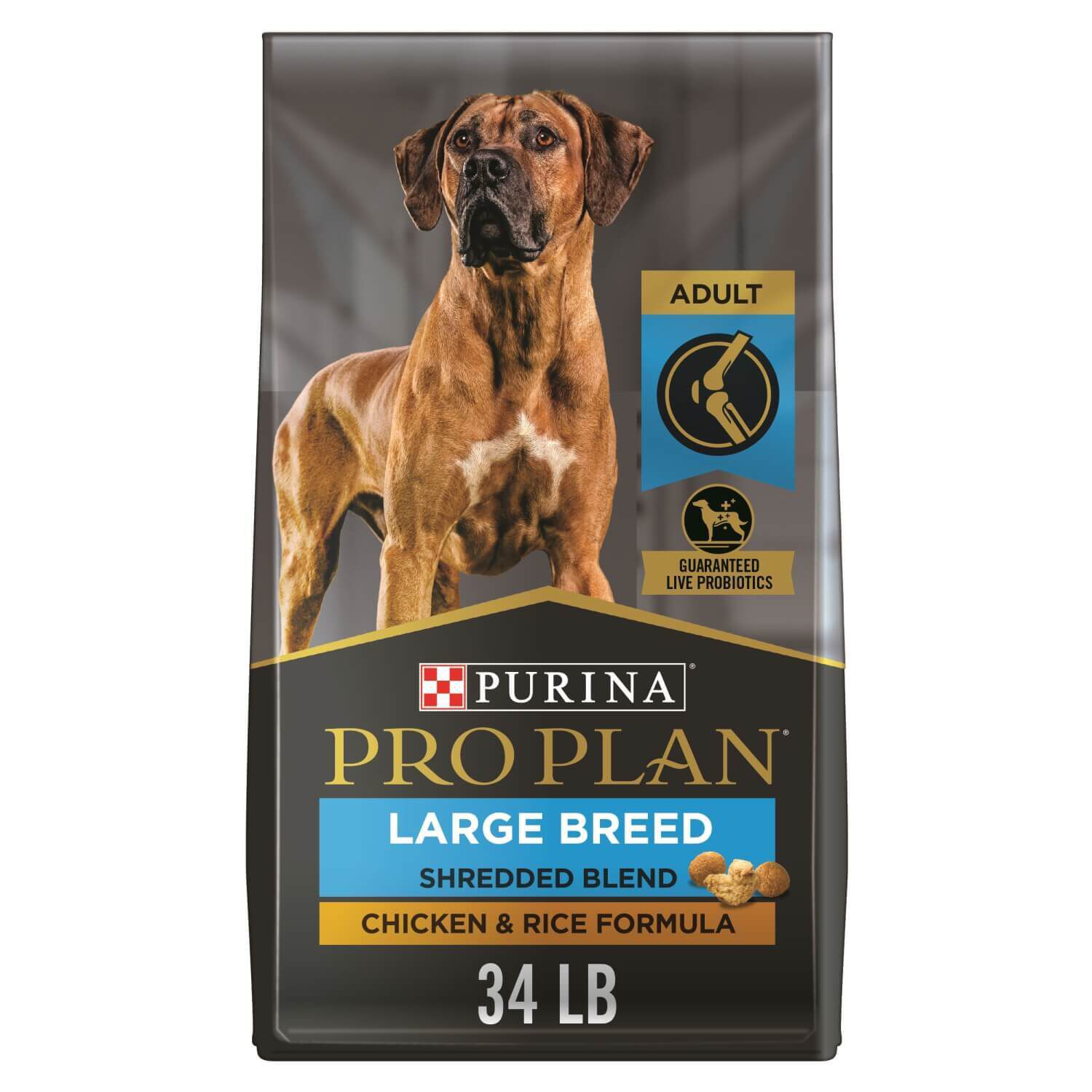 Adult Specialized Large Breed Shredded Blend Chicken Rice Dog Food 34lb Pet Supermarket