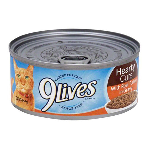 9 Lives Hearty Cuts With Real Turkey In Gravy Recipe Wet Cat Food