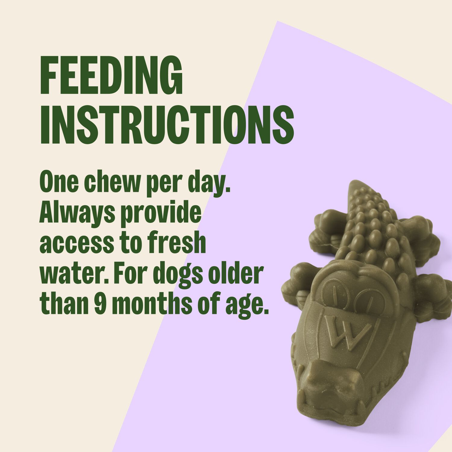 Whimzees Grain-Free Small Alligator Dental Treats For Dogs, 24-Ct
