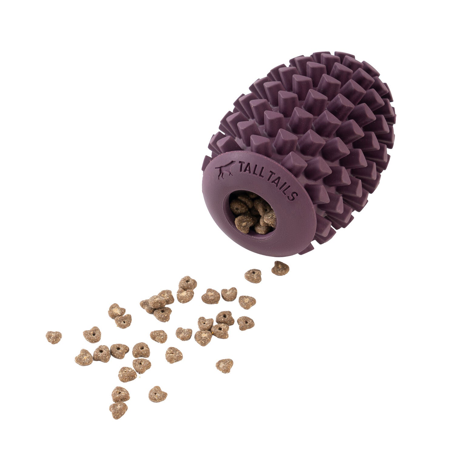 Tall Tails Rubber Pinecone Textured Treat Dispensing Dog Toy, 4"