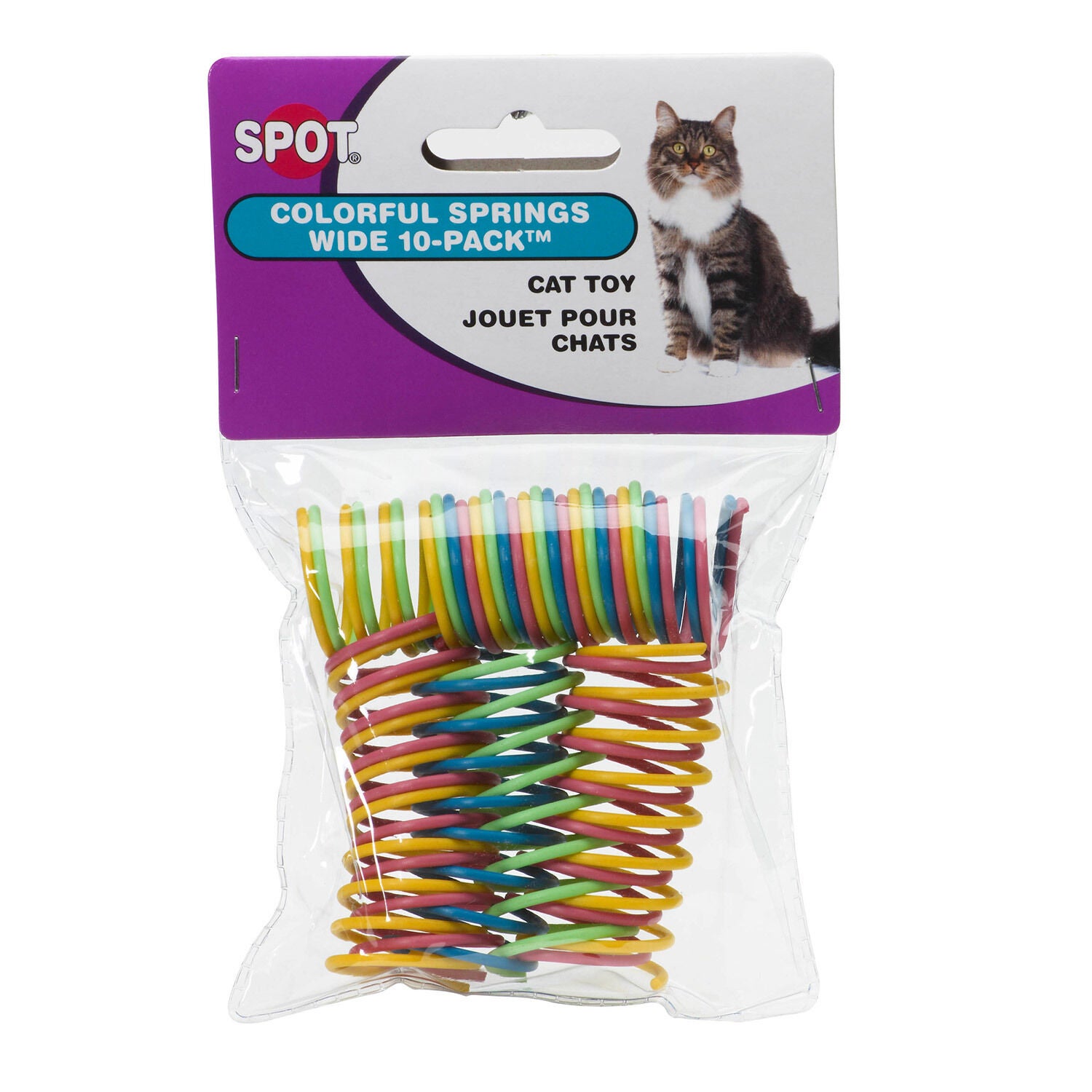 Spot Colorful Springs Cat Toy 2" Assorted Colours