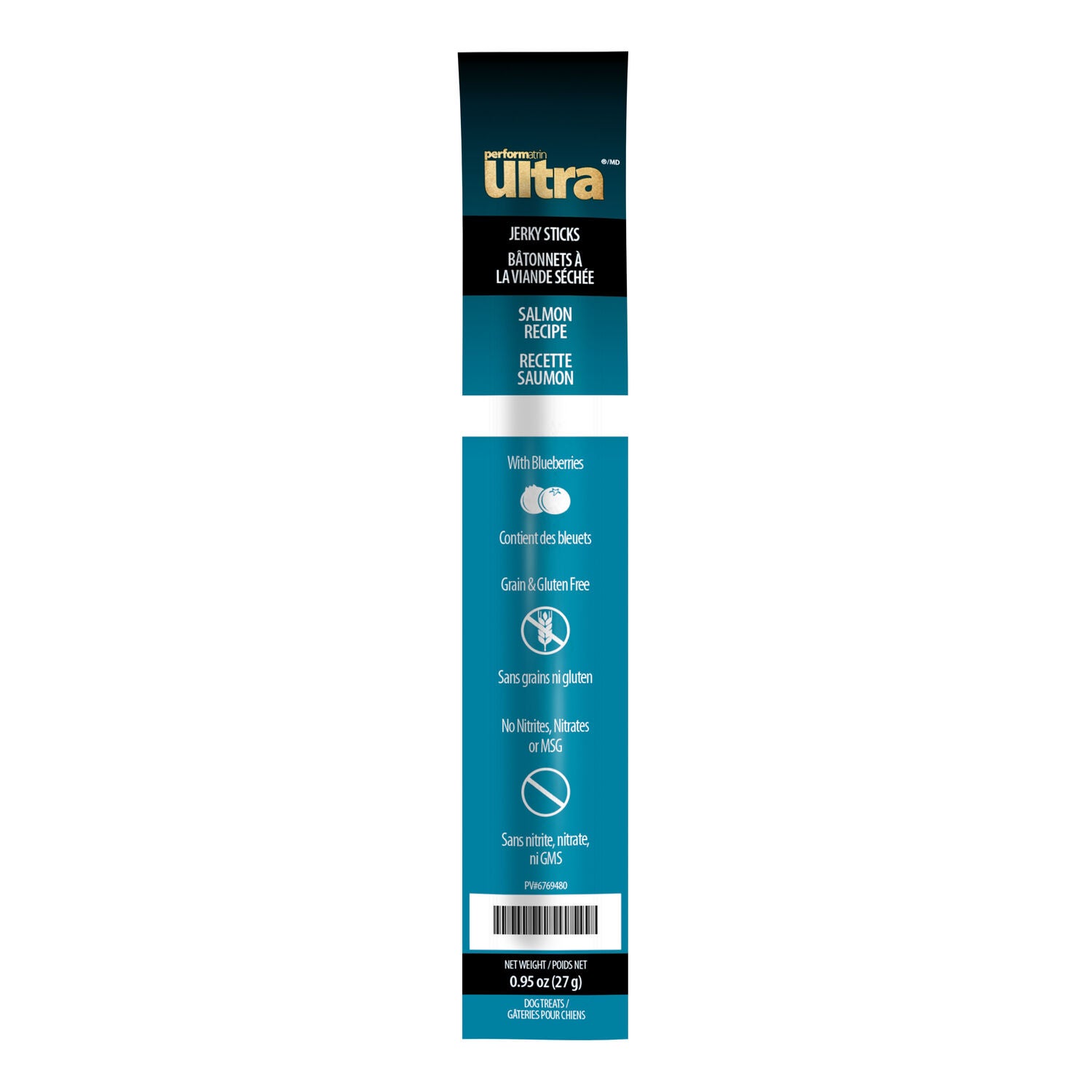 Performatrin Ultra&nbsp;Jerky Sticks Salmon Recipe Dog Treats, 1-Each