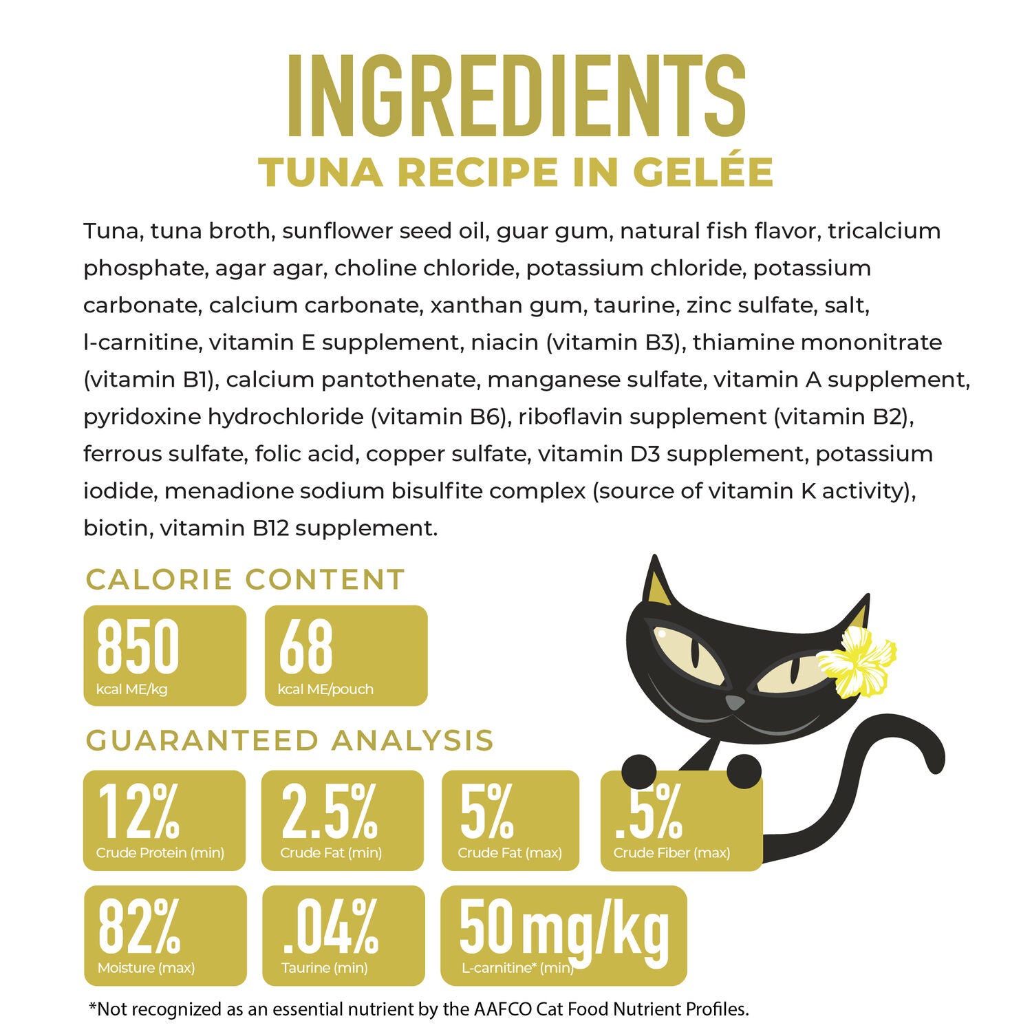 Tiki Cat Gelee Wet Cat Food, Tuna, 2.8 Oz. Pouch