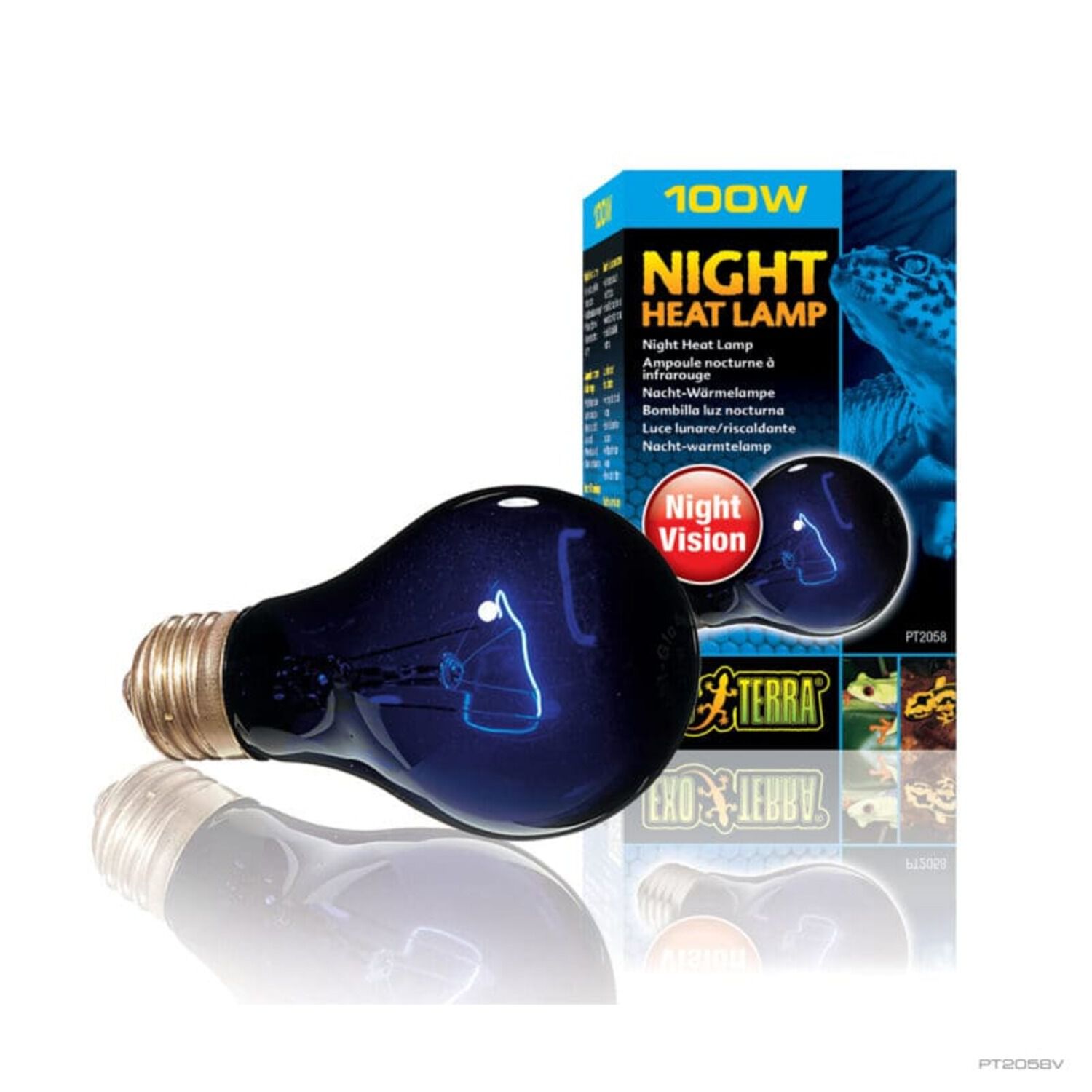 Exo Terra Night Heat Lamp For Reptile Enclosures, 100 Watts
