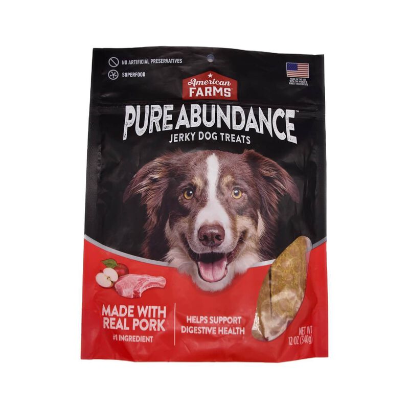 Pure Abundance Jerky Dog Treats Pork Flavor image number 1