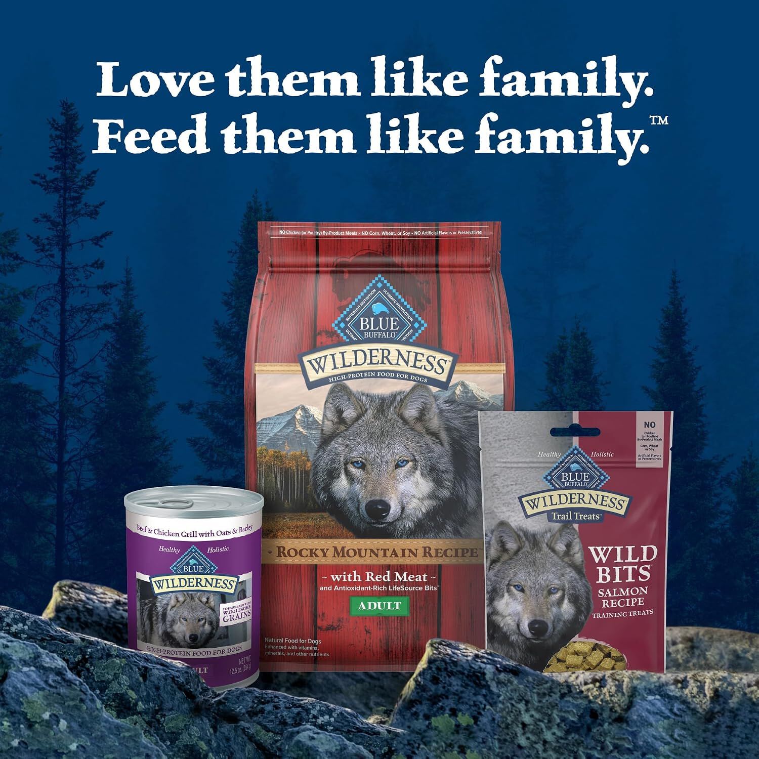 Blue Buffalo Wilderness Trail Treats Grain-Free Dog Treats, Wild Salmon Recipe, 4-Oz Bag