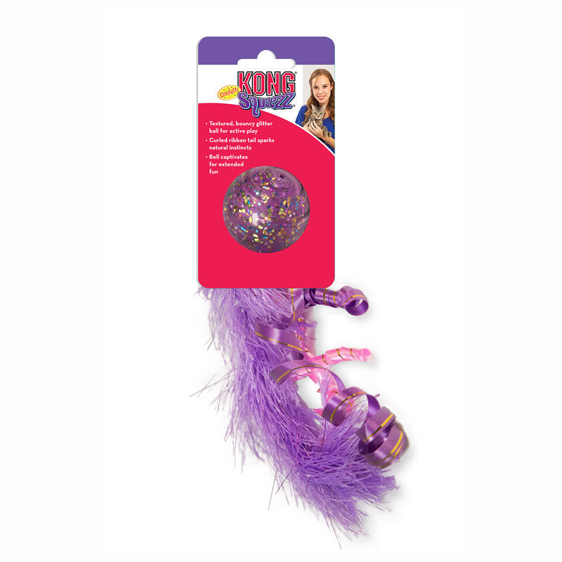 Kong Squeezz Confetti Ball With Bell Cat Toy
