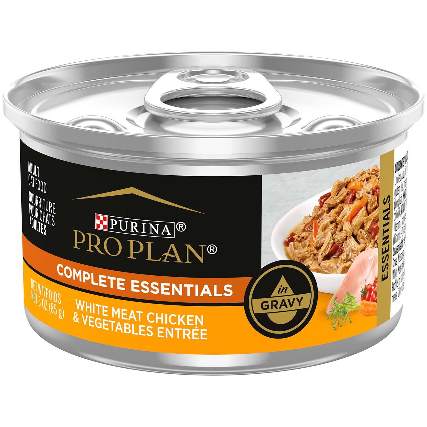 Purina Pro Plan White Meat Chicken & Vegetable Entree In Gravy Cat Food