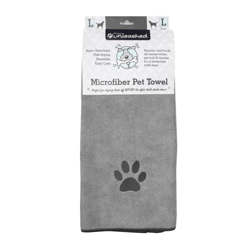 Microfiber Pet Towel - Gray image number 3