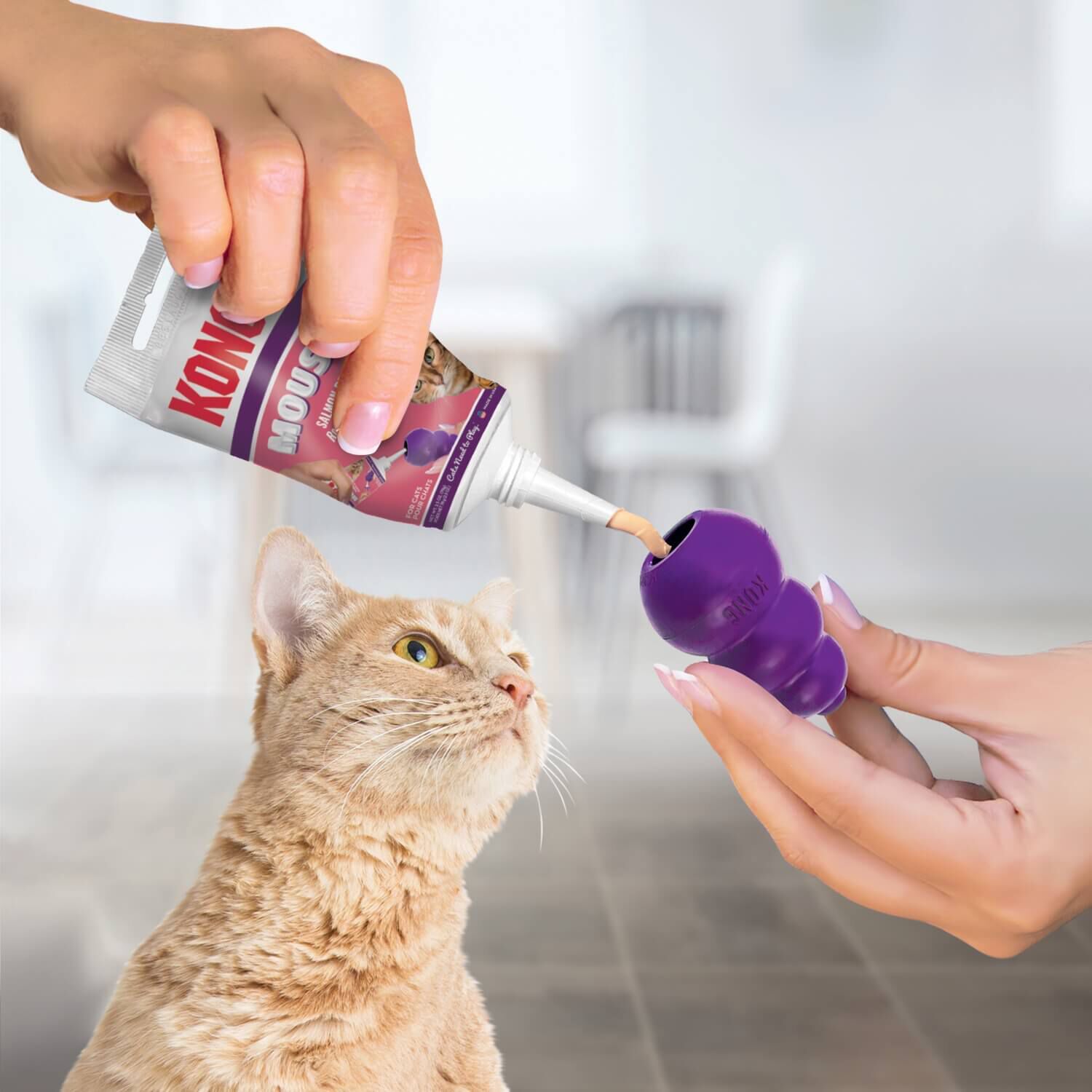 Kong Salmon Mousse Cat Treat For Kong Cat Toys