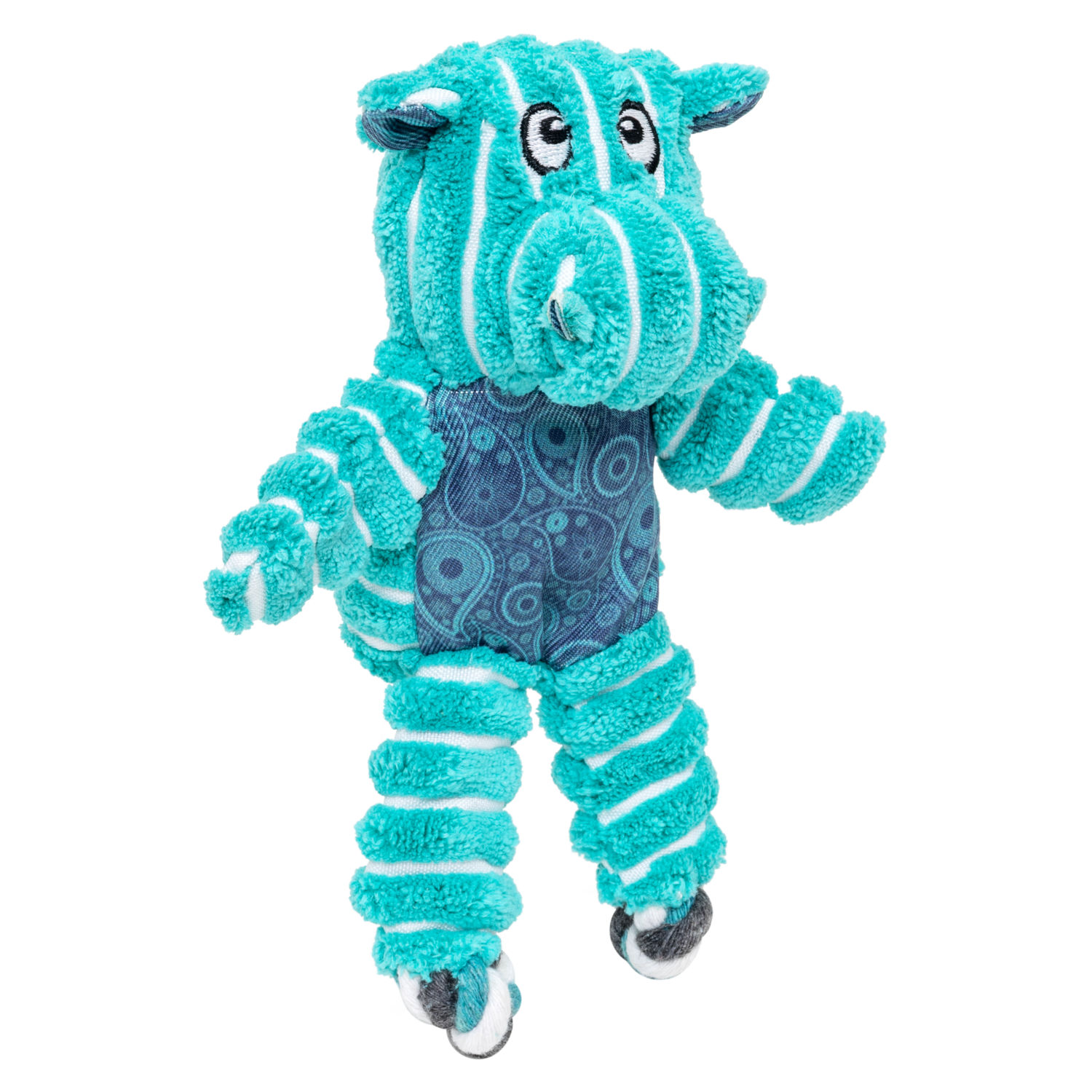 Kong Floppy Knots Blue Hippo Plush Dog Toy, Extra Small - 4"