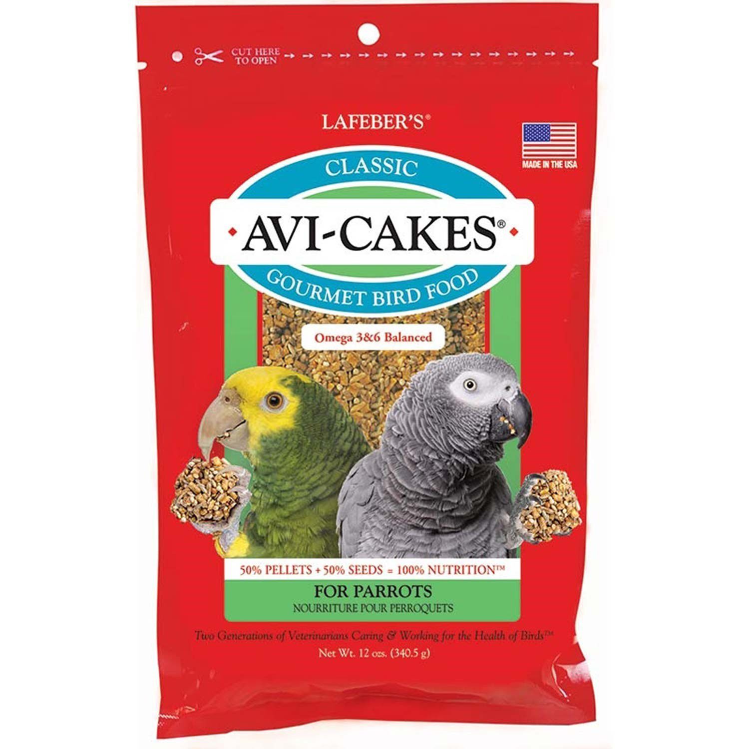 Lafeber Parrot Classic Avi-Cakes Bird Food